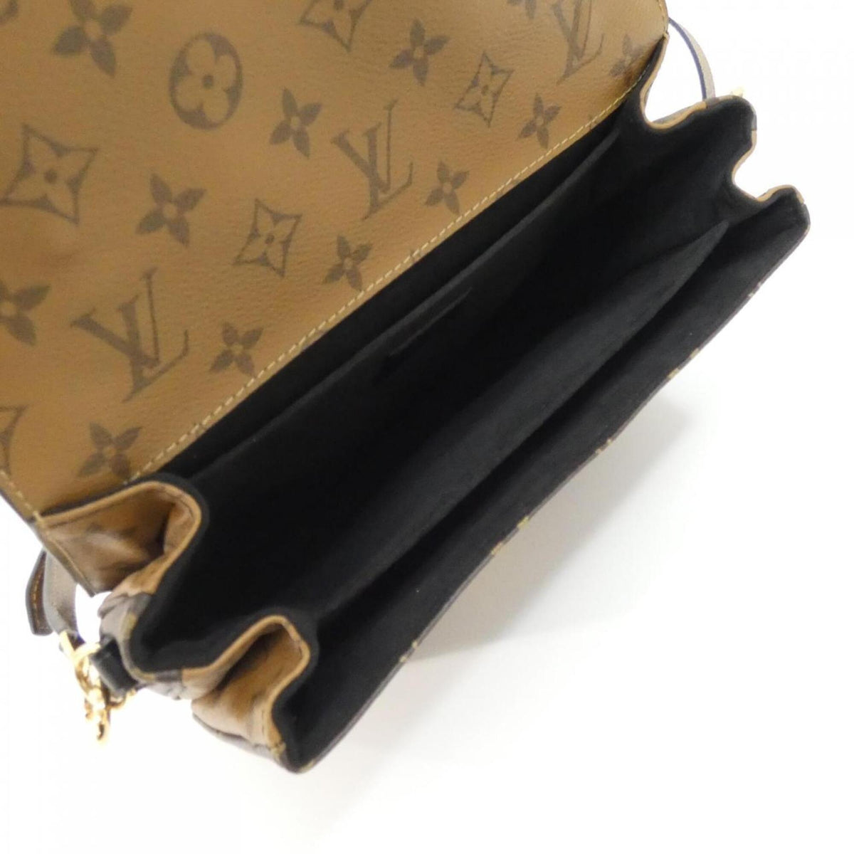 Louis Vuitton Brown Coated Canvas Handbag Pochette (Pre-Owned)