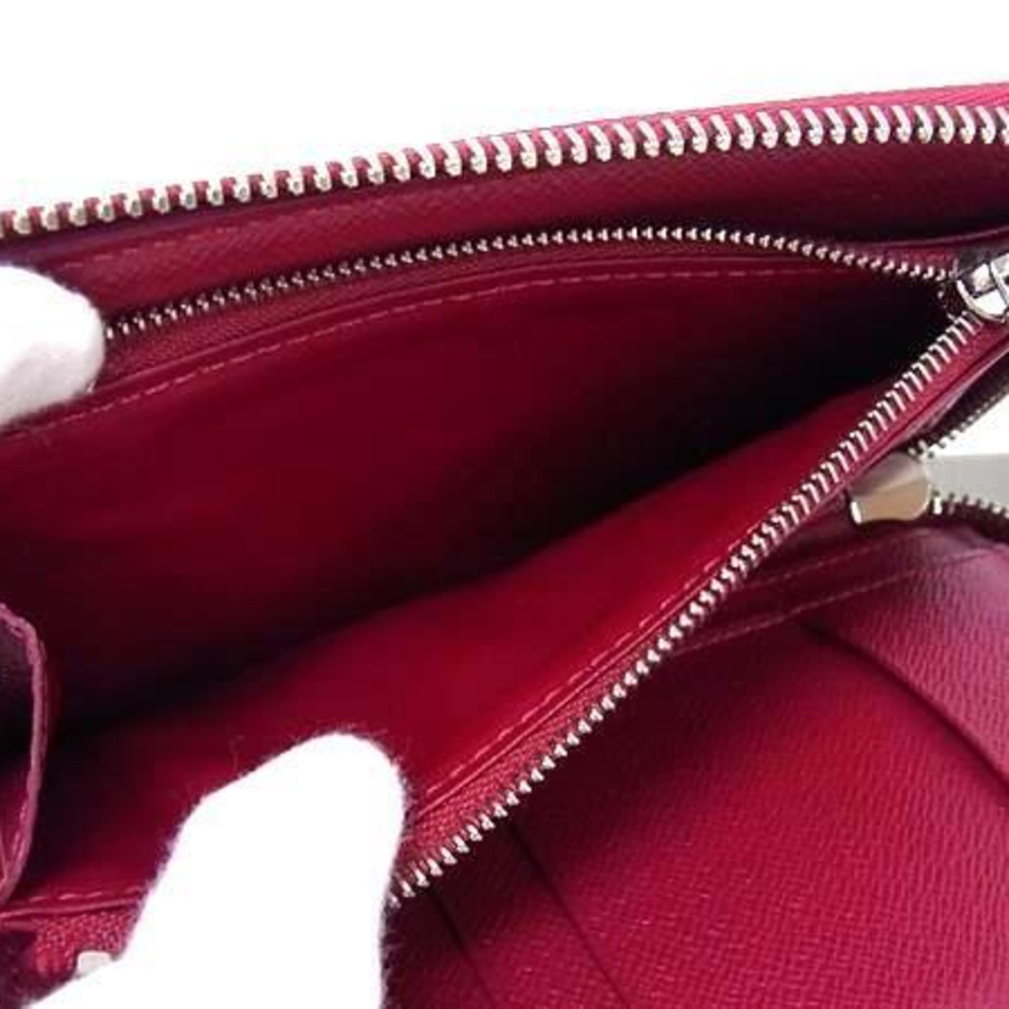 Louis Vuitton Fuchsia Red Color Epi Leather Card Wallet (Pre-Owned)