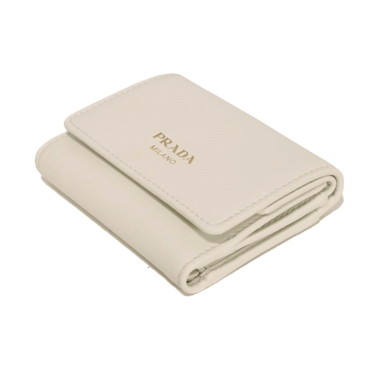 Prada White Wallet (Tri-Fold) (Pre-Owned)