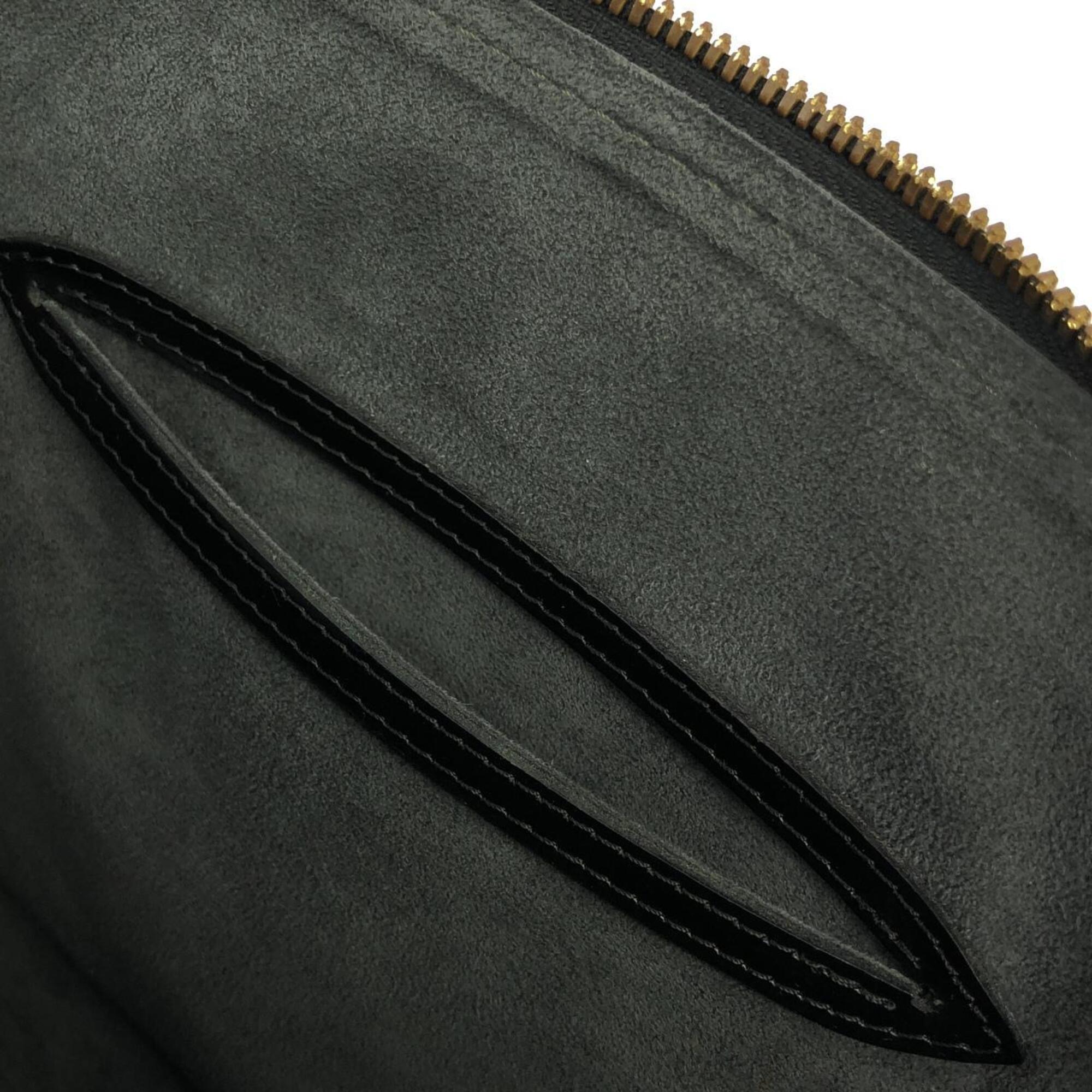 Louis Vuitton Black Leather Handbag (Pre-Owned)