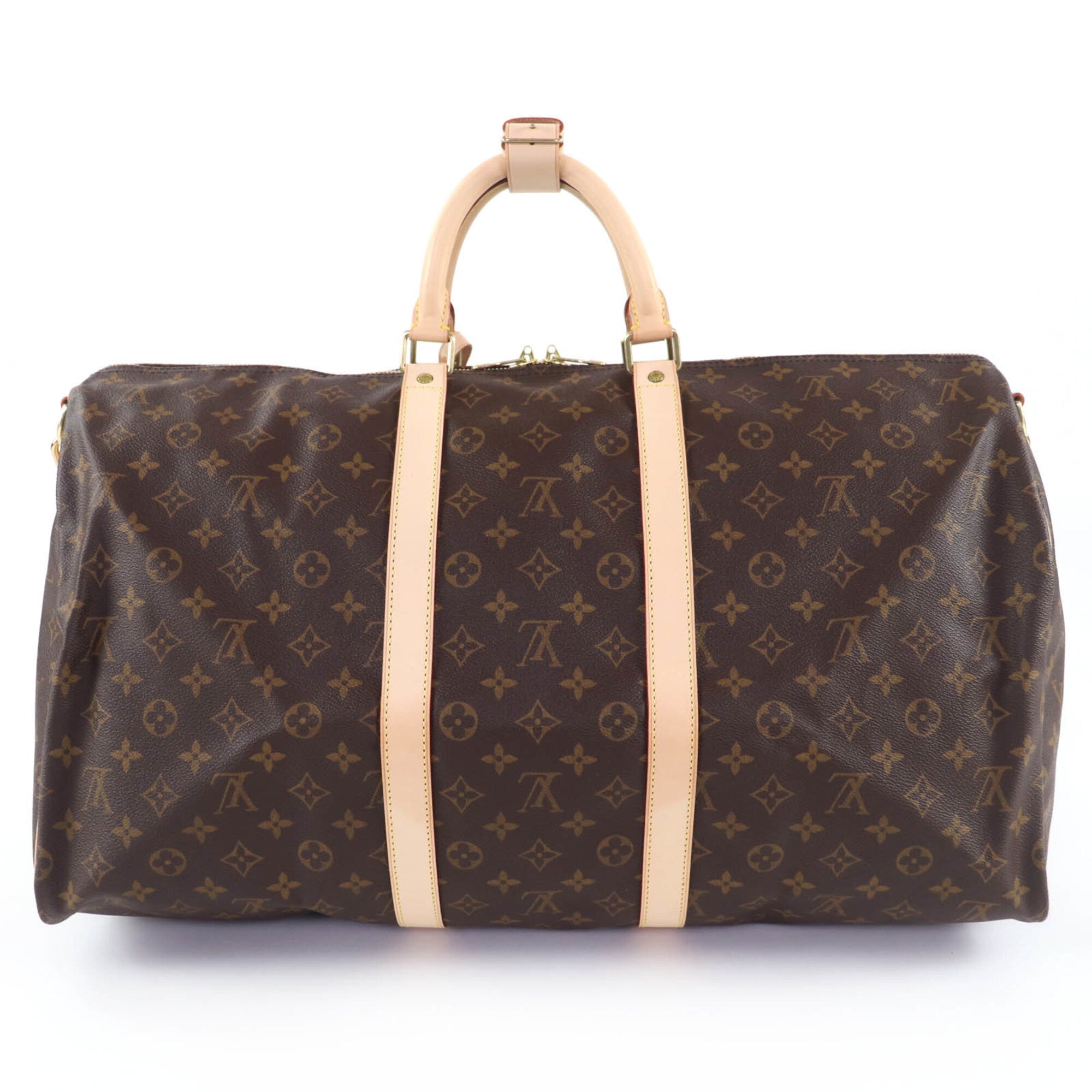 Louis Vuitton Brown Monogram Canvas Boston Bag (Pre-Owned)