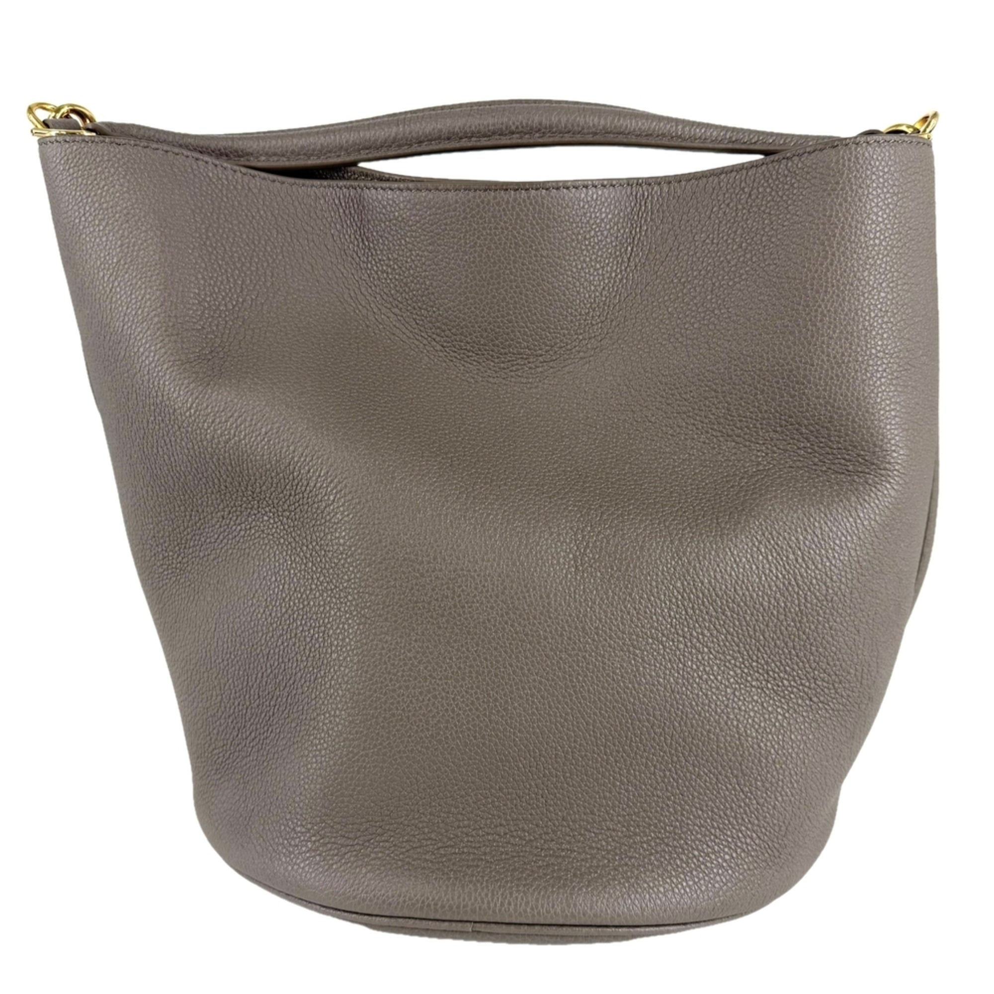Celine Brown Leather Handbag Pouch Shoulder Bag (Pre-Owned)