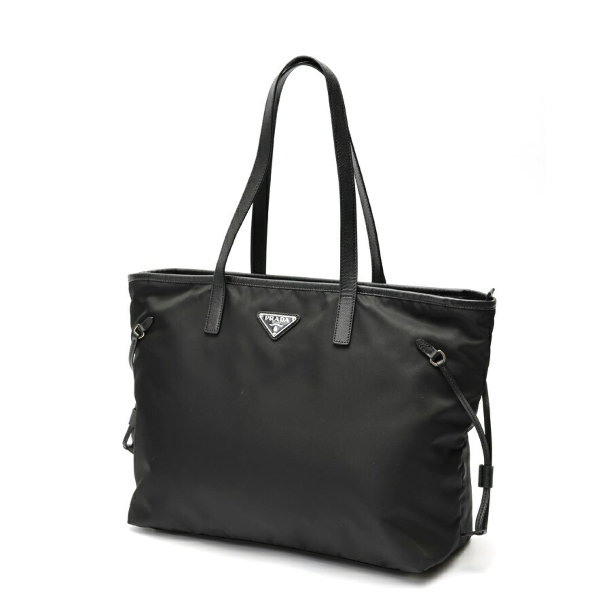 Prada Black Nylon Tote Bag (Pre-Owned)