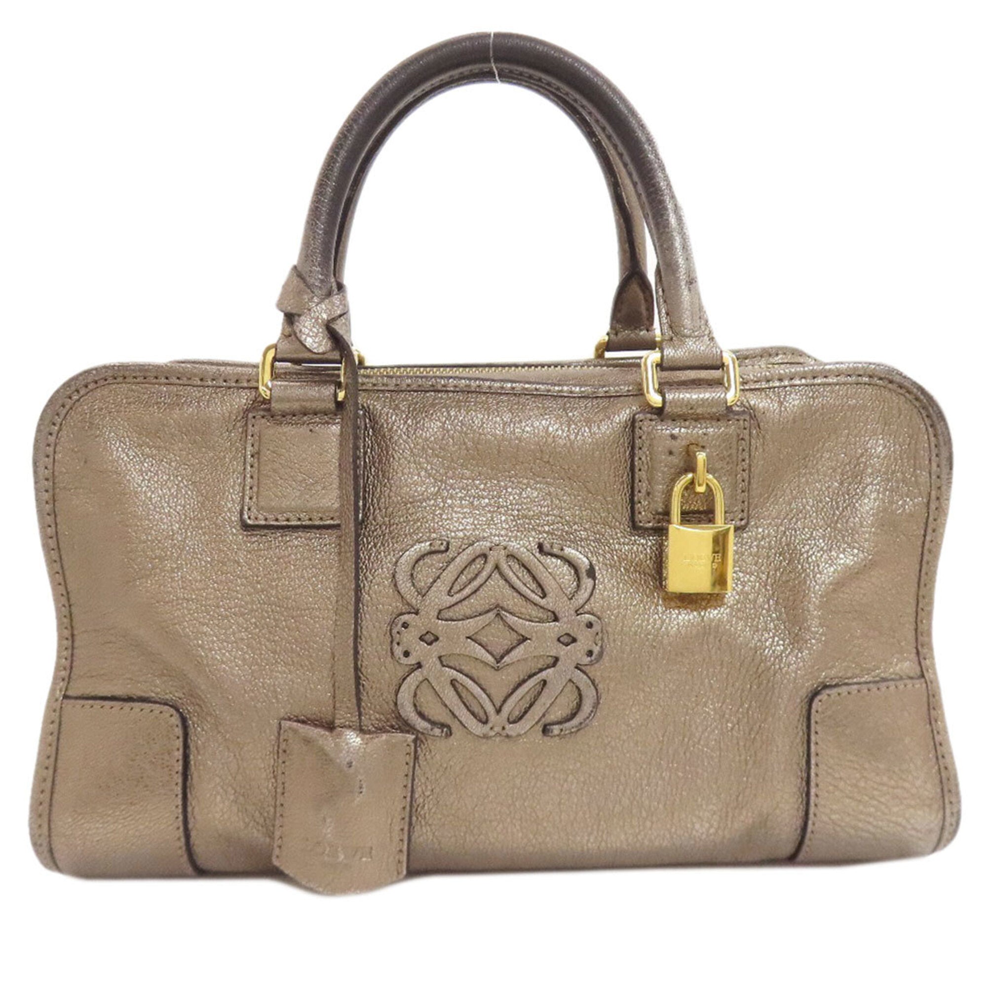 Loewe Gold Leather Handbag (Pre-Owned)