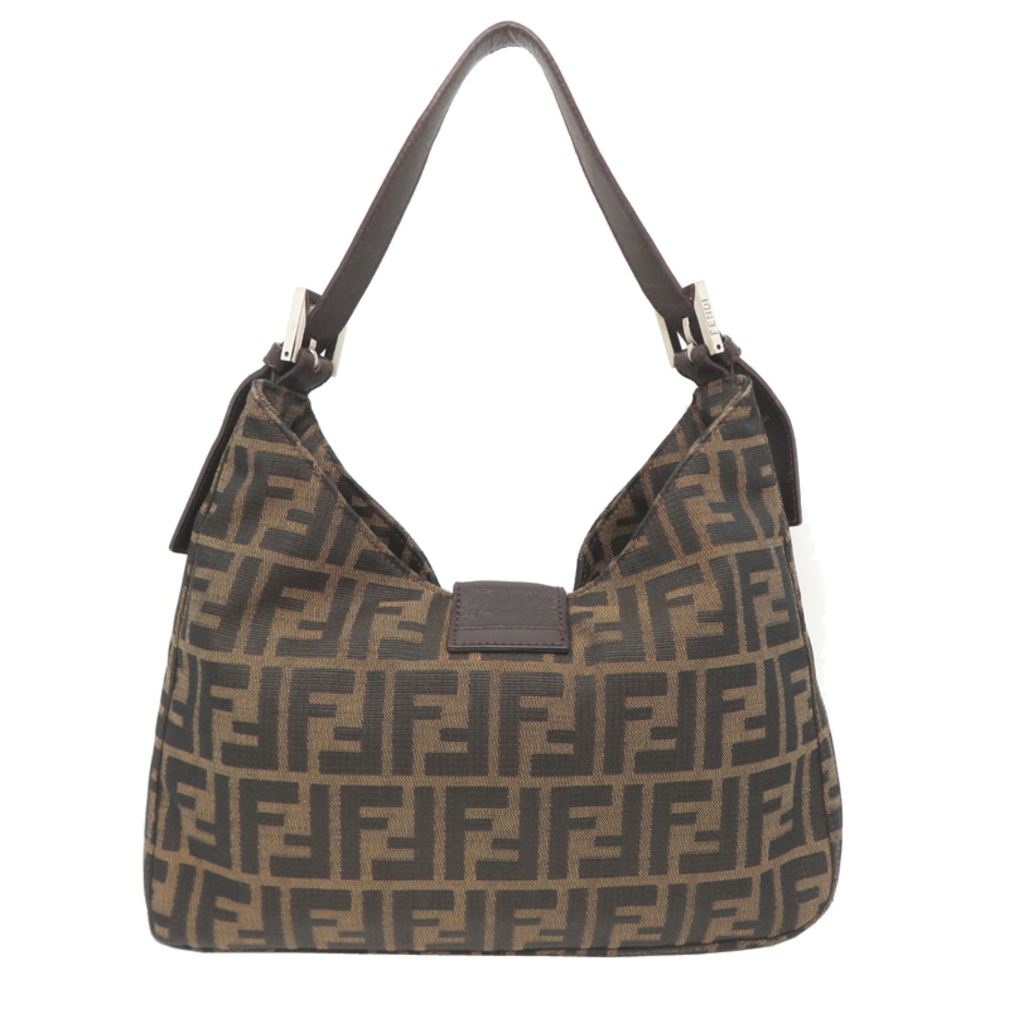 Fendi Brown Canvas Handbag (Pre-Owned)