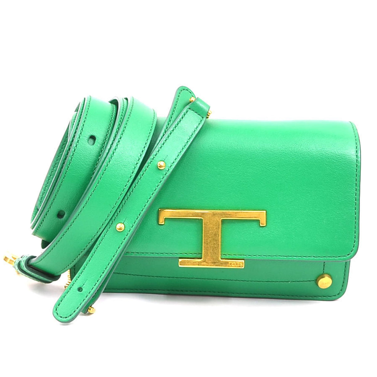 Tod's Green Leather Fanny Pack Shoulder Bag (Pre-Owned)
