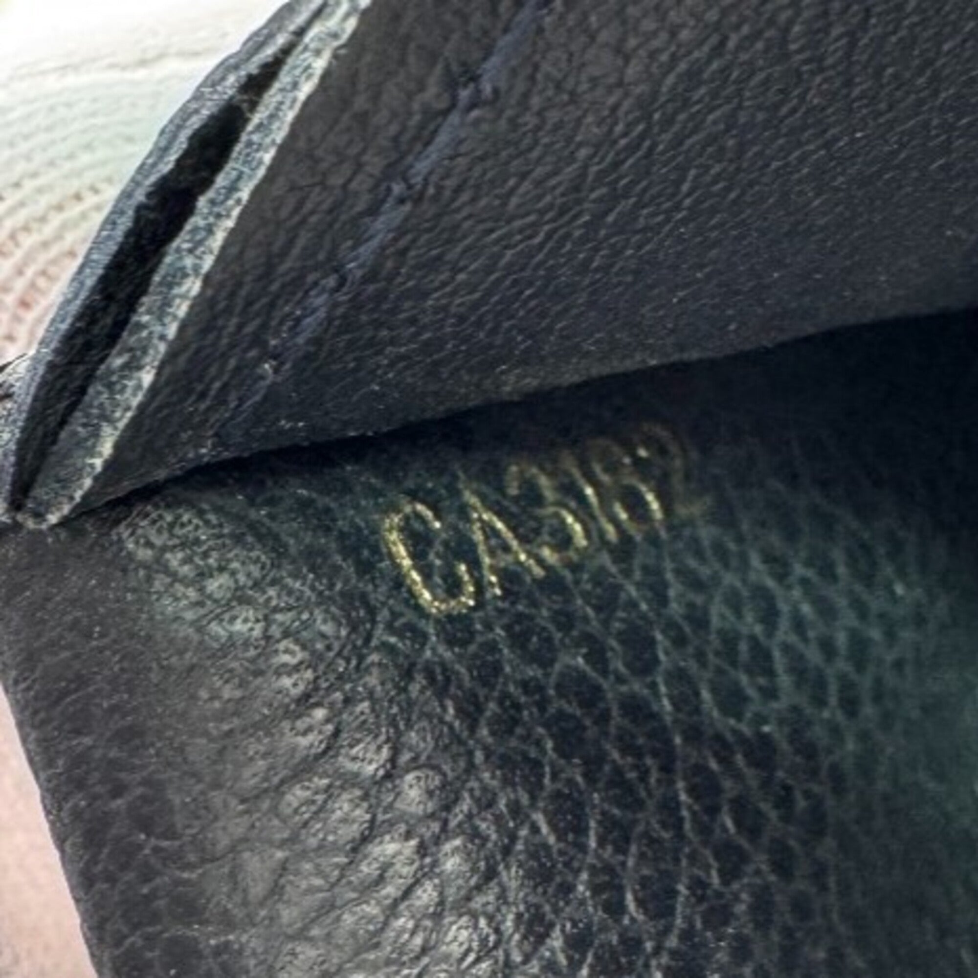 Louis Vuitton Monogram Empreinte Black Noir Leather Long Wallet (Bi-Fold) (Pre-Owned)