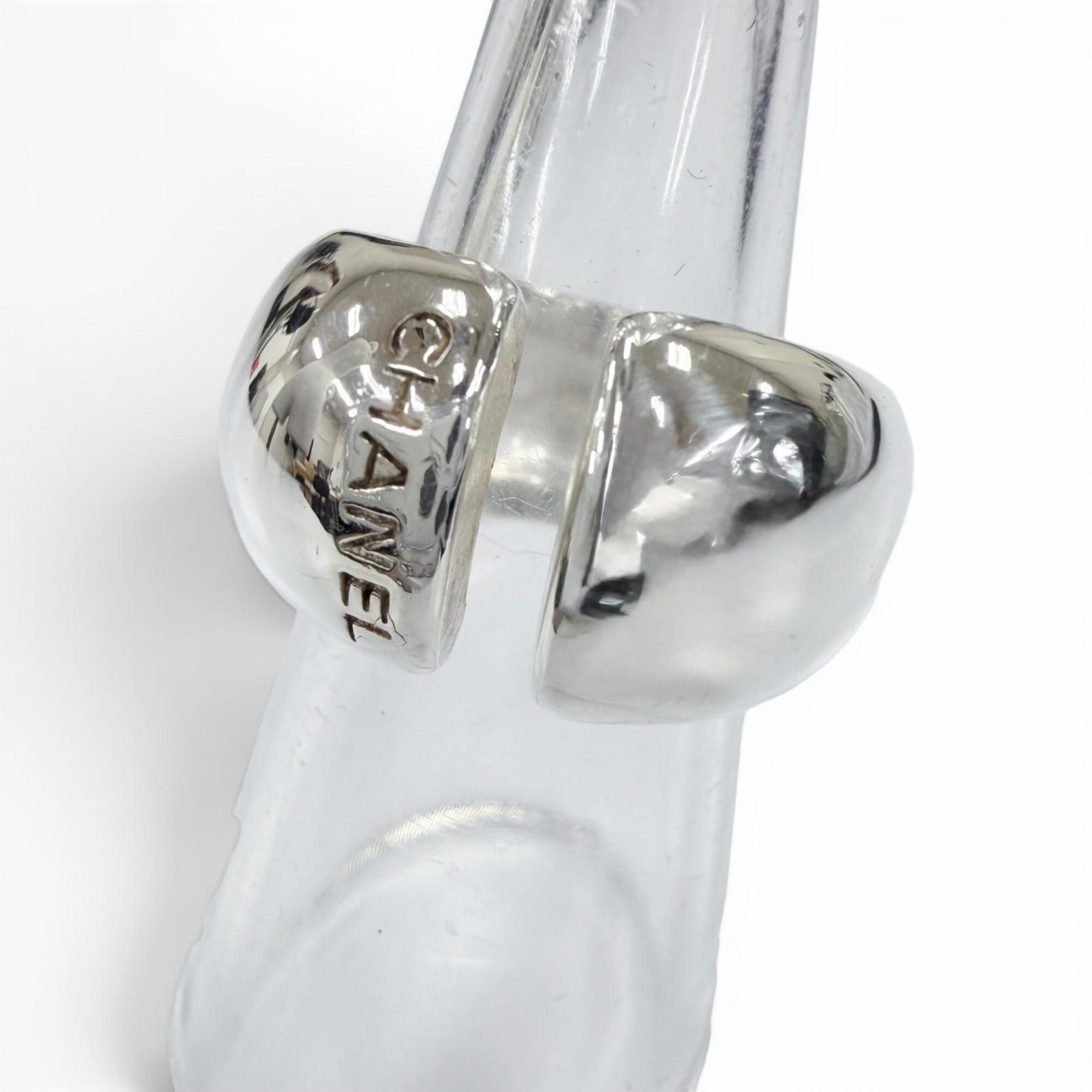 Chanel Silver Silver 925 Band Ring (Pre-Owned)