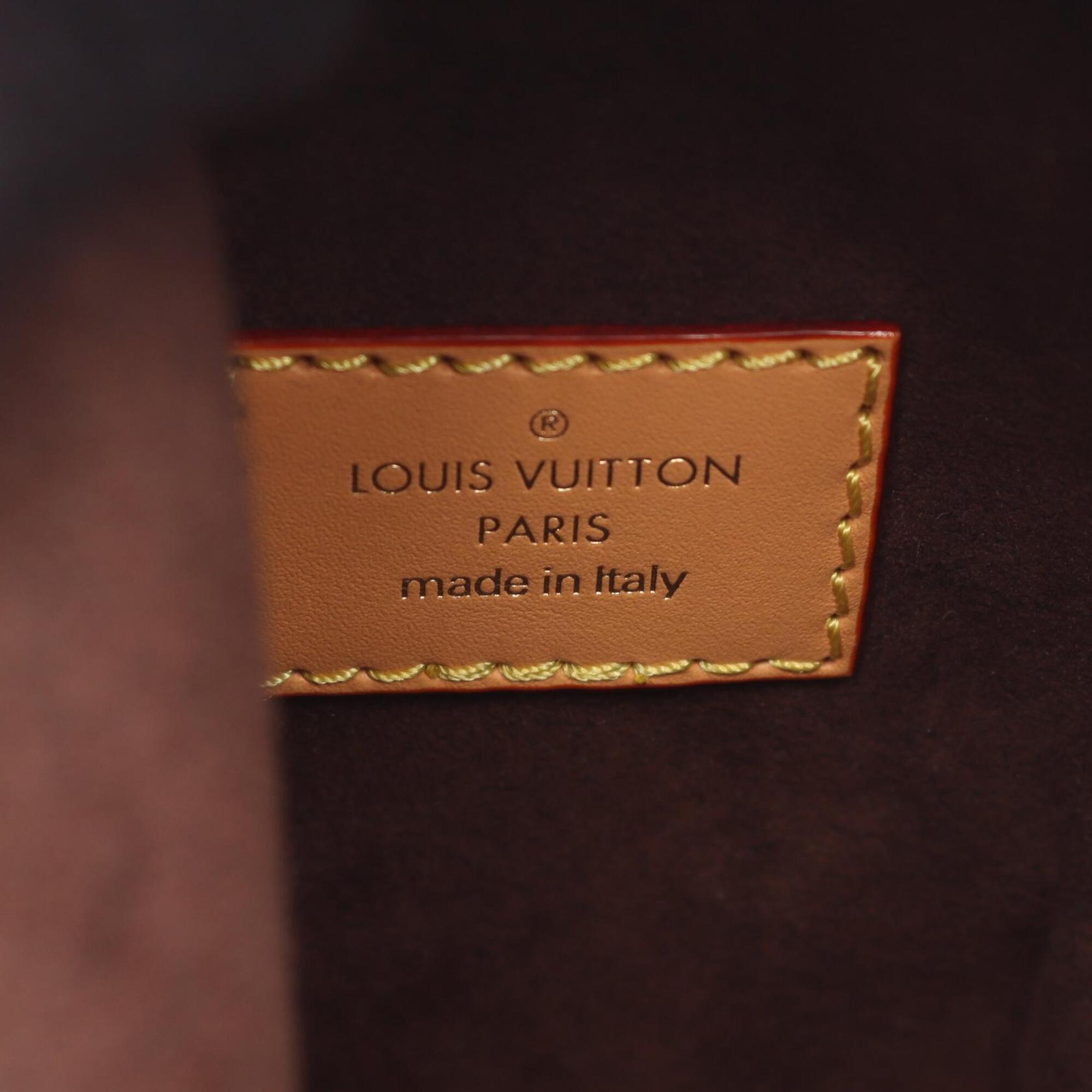 Louis Vuitton Brown Coated Canvas Leather Handbag (Pre-Owned)