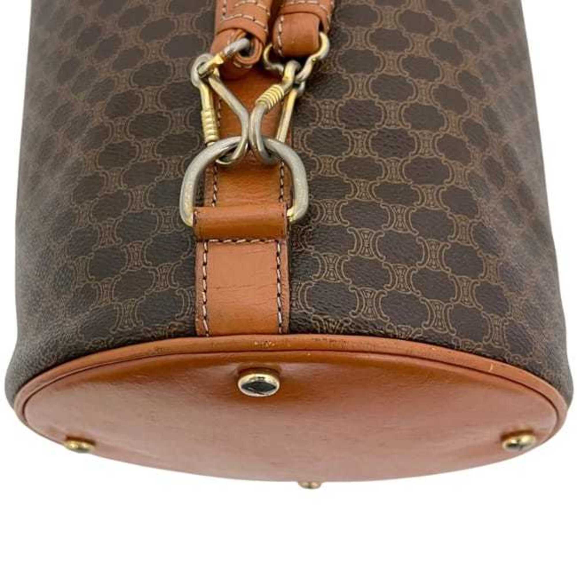 Celine Brown Pvc Leather Pouch Shoulder Bag (Pre-Owned)