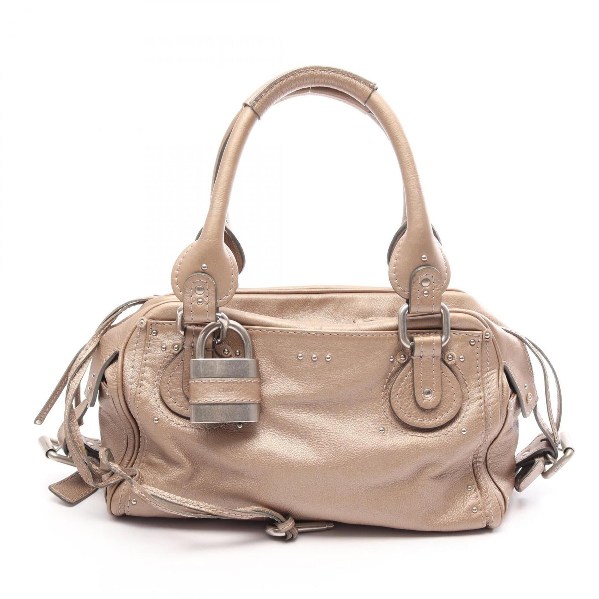 Chloé Gold Leather Handbag (Pre-Owned)