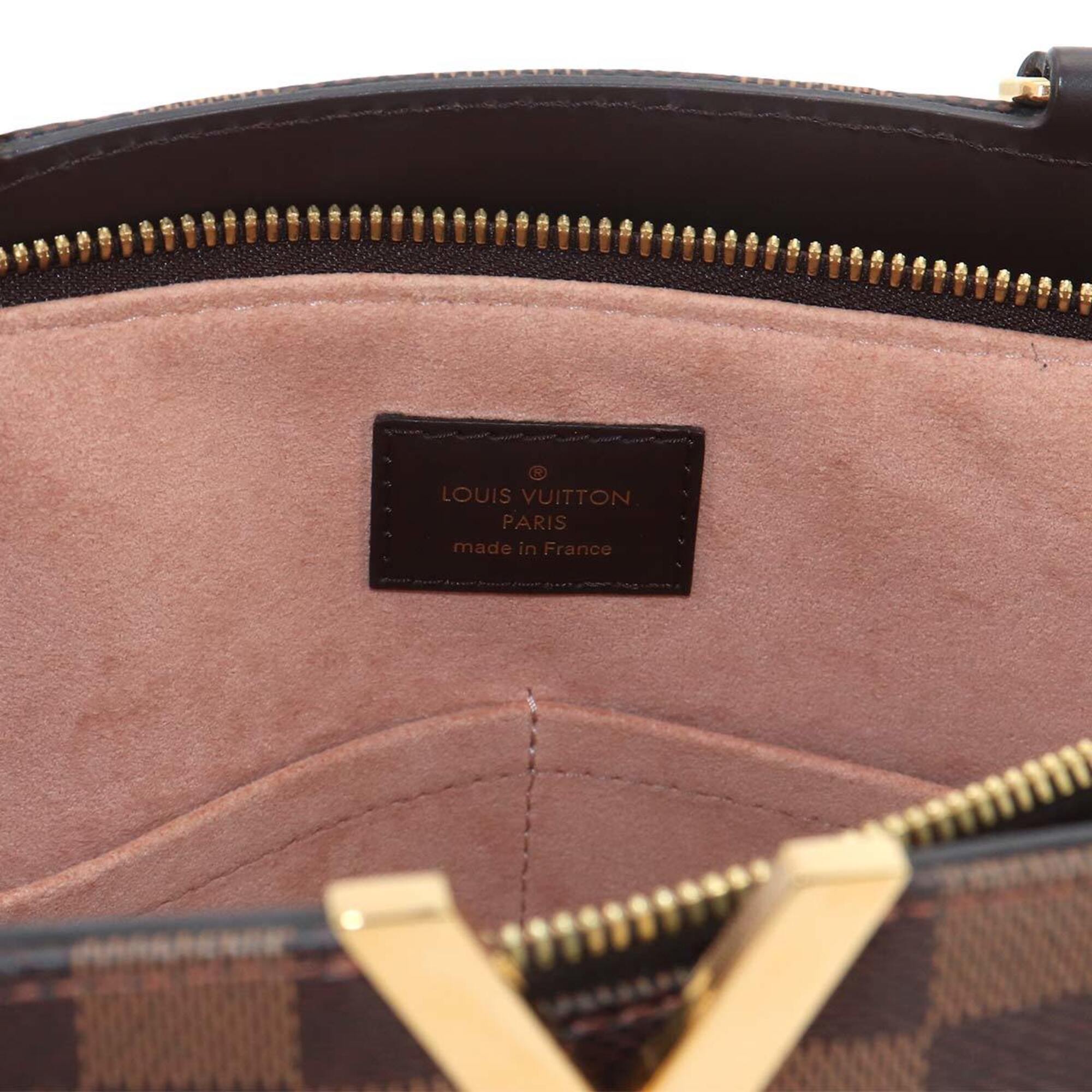 Louis Vuitton Ebene Damier Canvas Handbag Shoulder Bag (Pre-Owned)