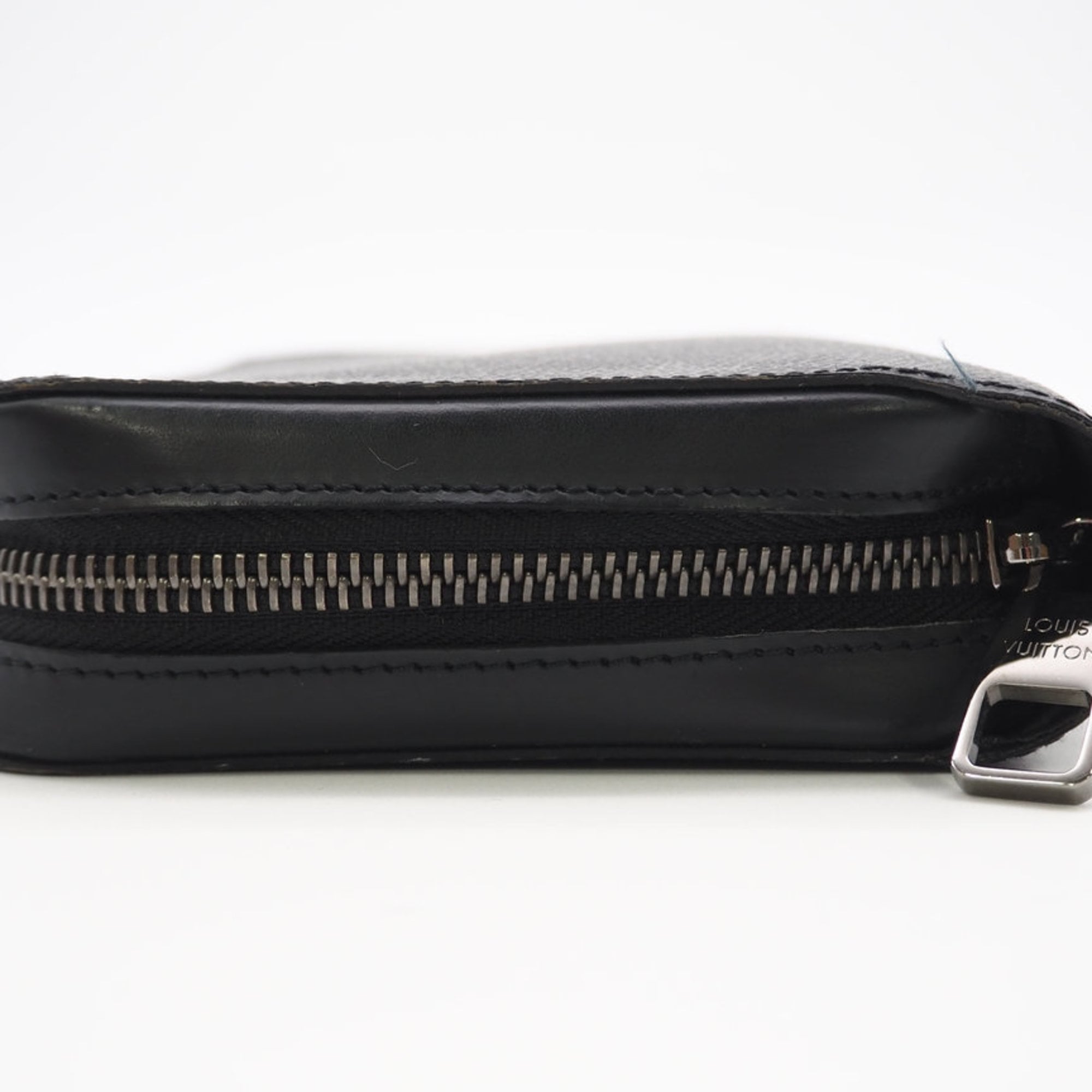 Louis Vuitton Black Gray Coated Canvas Coin Purse/Coin Case (Pre-Owned)