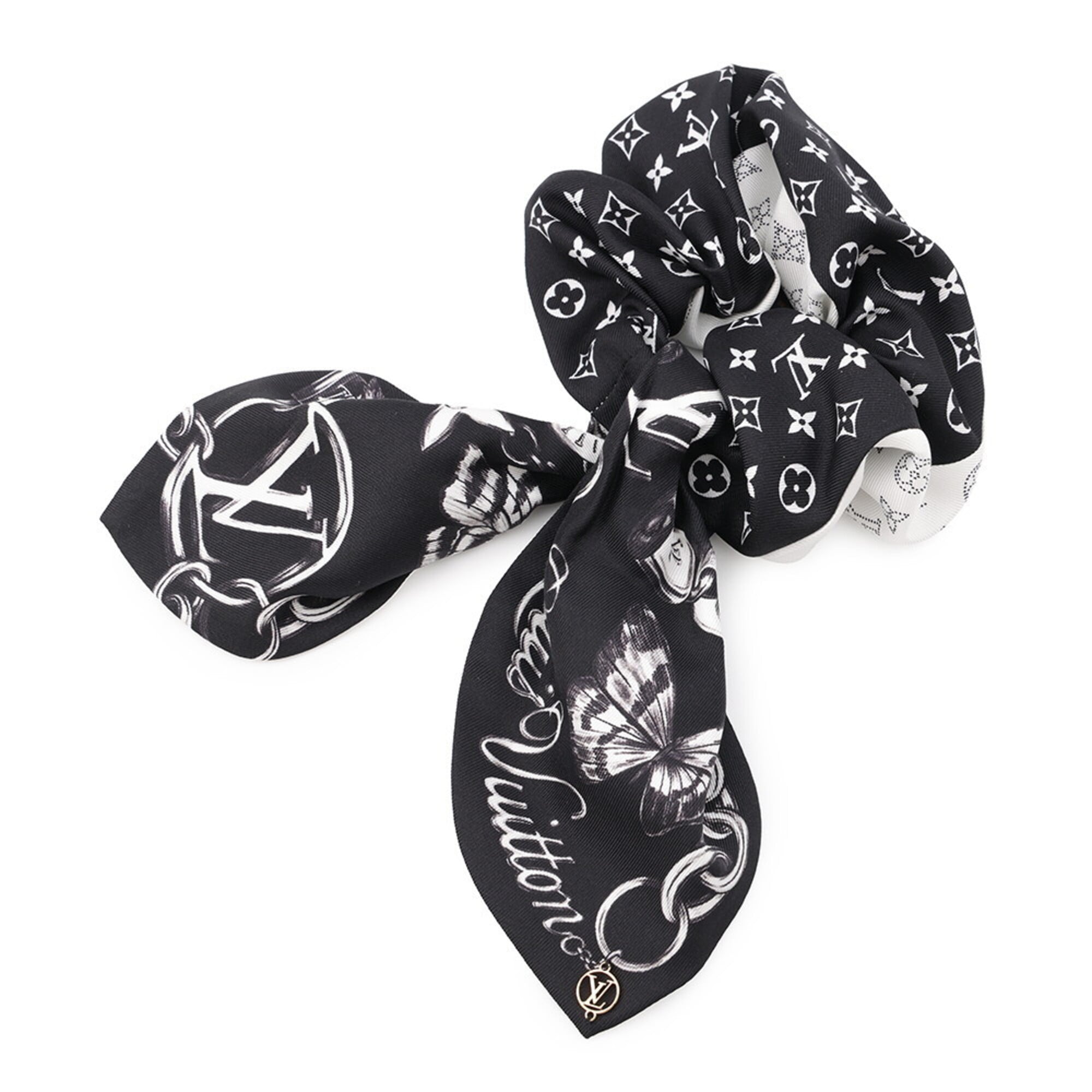 Louis Vuitton Black Noir White Silk (Pre-Owned)