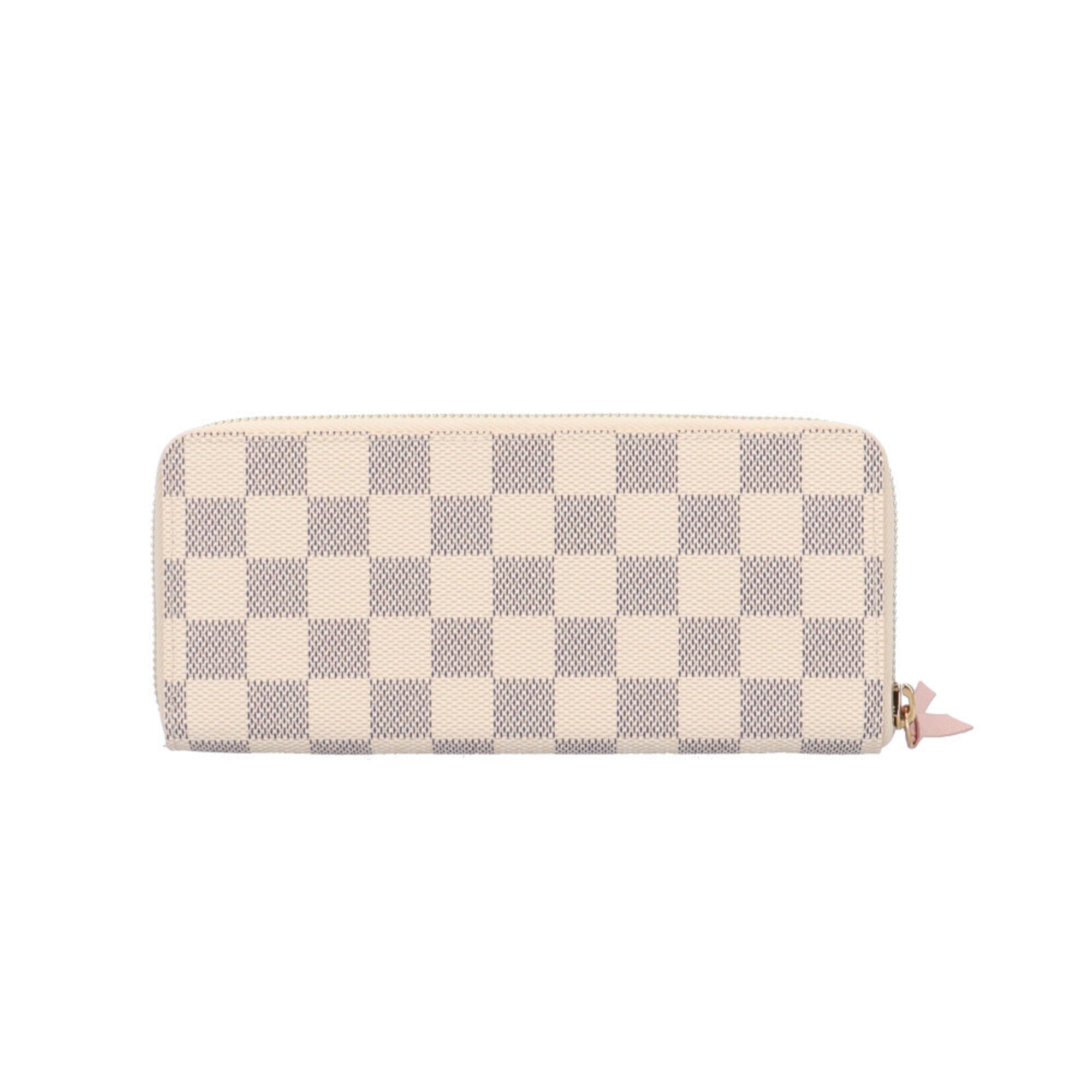 Louis Vuitton Damier Azur Rose Ballerine White Damier Azur Long Wallet (Bi-Fold) (Pre-Owned)