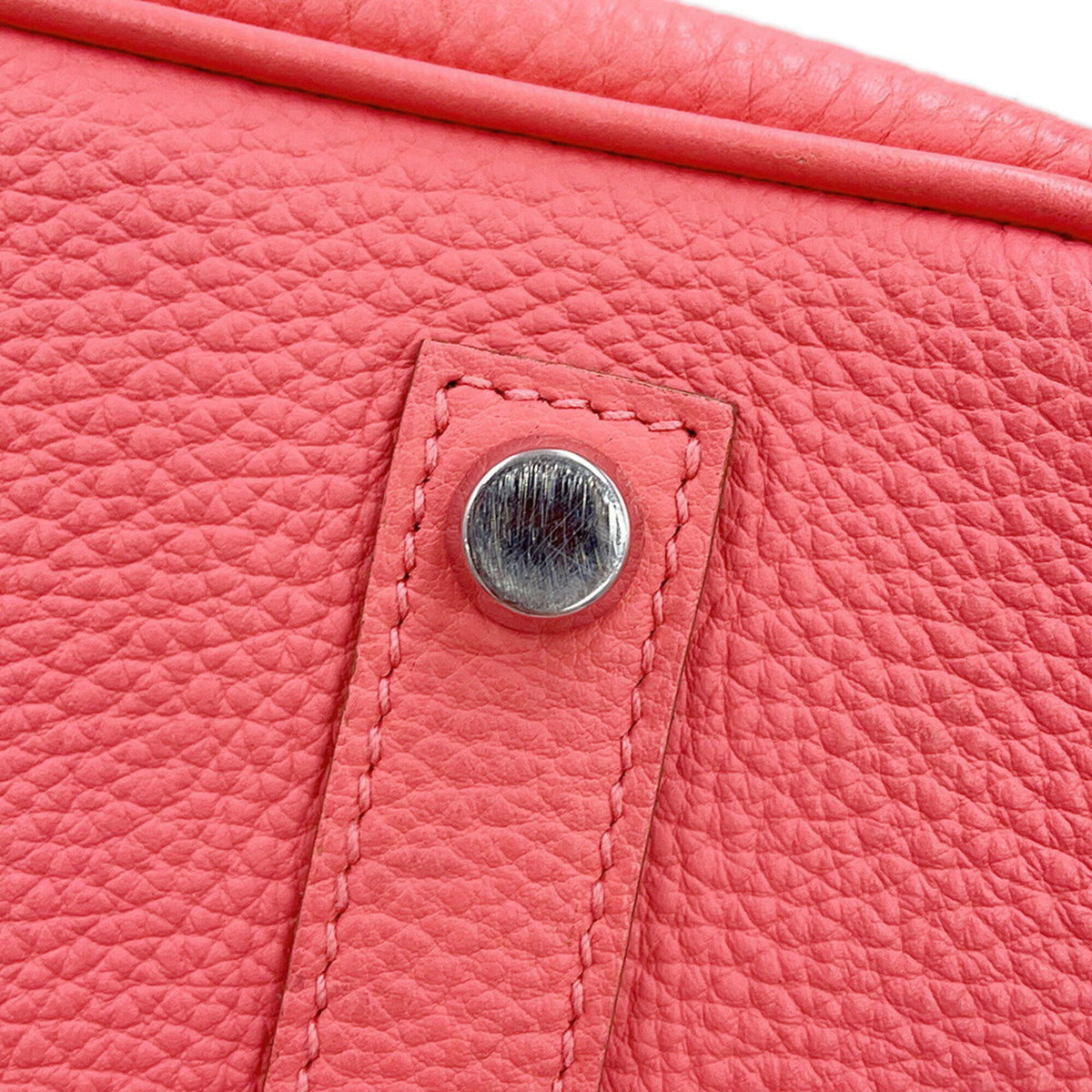 Hermes Pink Togo Leather Handbag (Pre-Owned)