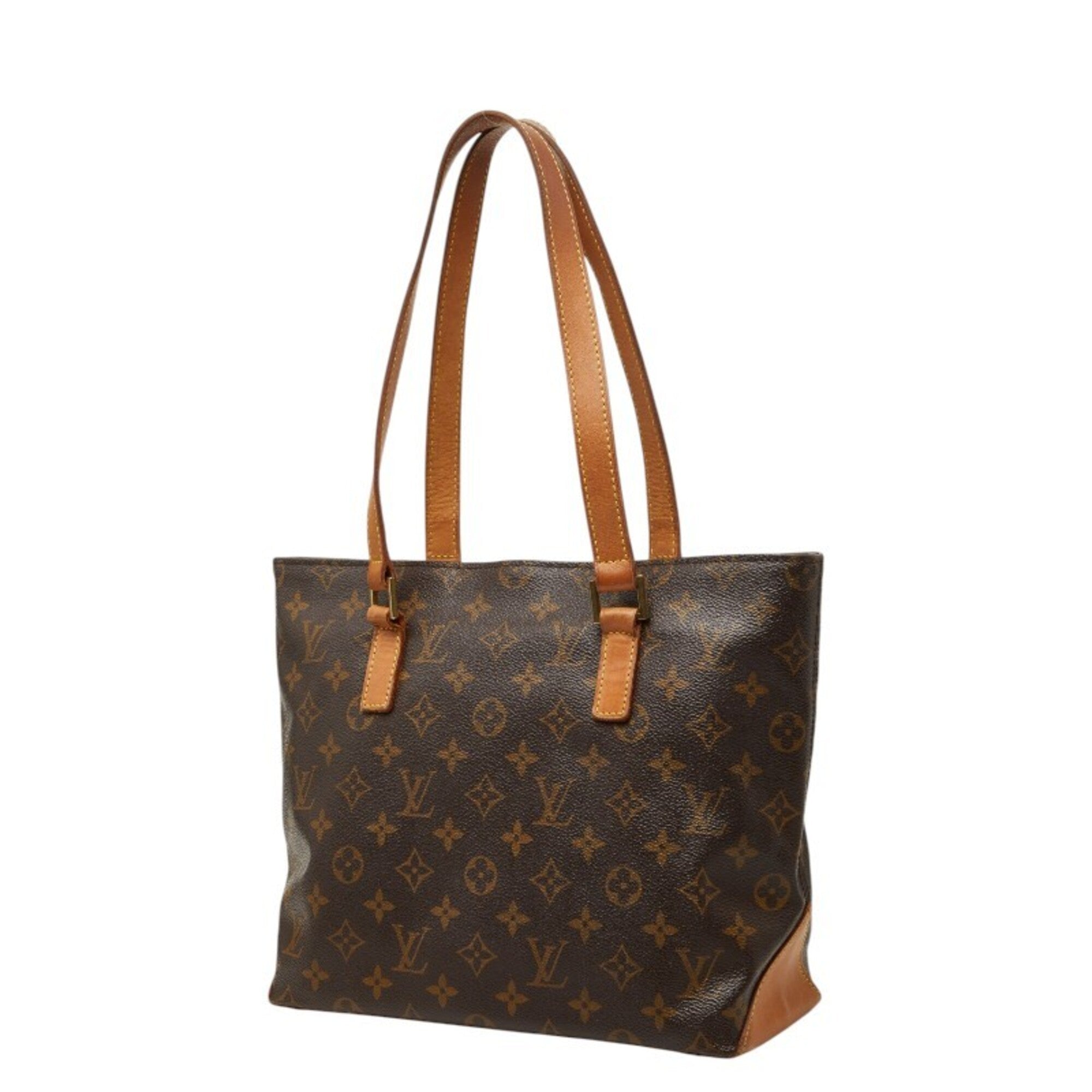 Louis Vuitton Brown Pvc Leather Shoulder Bag Tote Bag (Pre-Owned)
