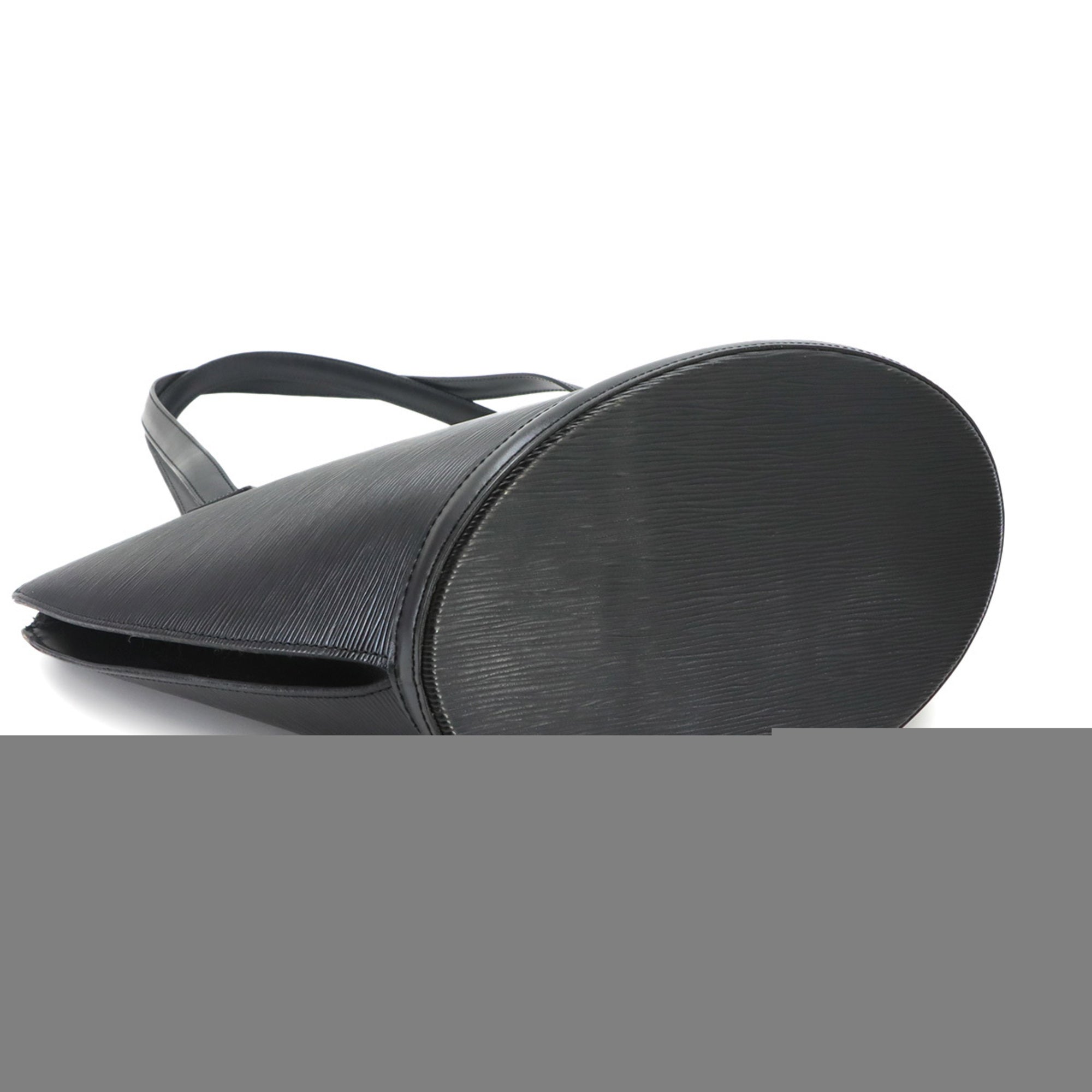 Louis Vuitton Epi Black Noir Epi Leather Handbag Tote Bag (Pre-Owned)