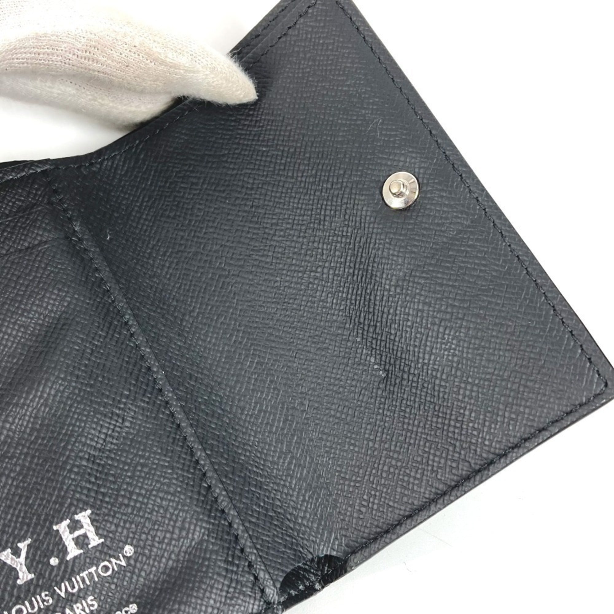 Louis Vuitton Black Monogram Eclipse Monogram Eclipse Wallet (Tri-Fold) (Pre-Owned)