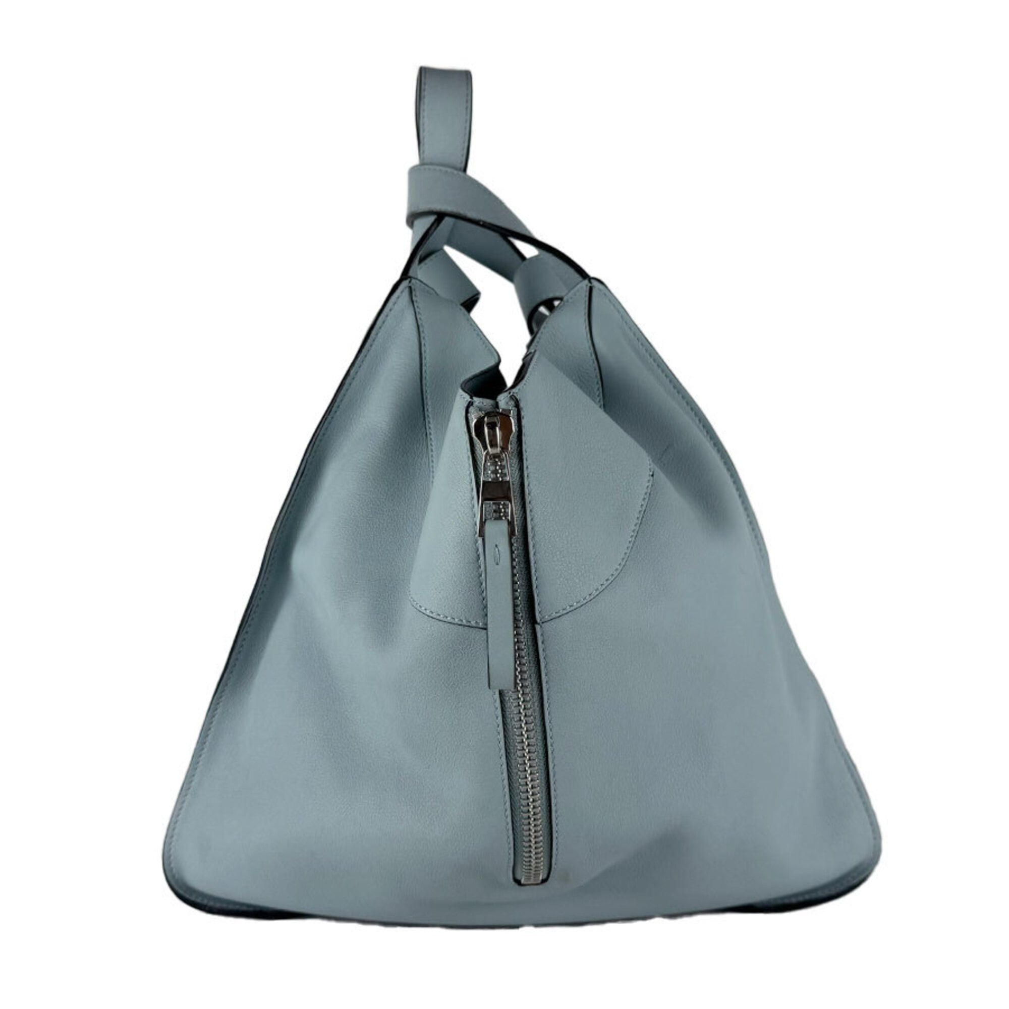 Loewe Light Blue Leather Handbag Shoulder Bag (Pre-Owned)