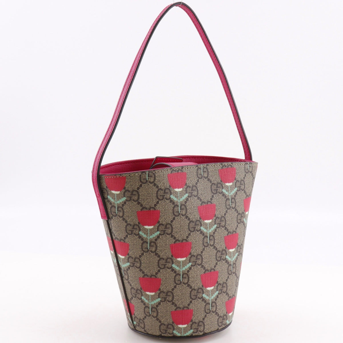 Gucci Brown Pink Gg Supreme Handbag (Pre-Owned)