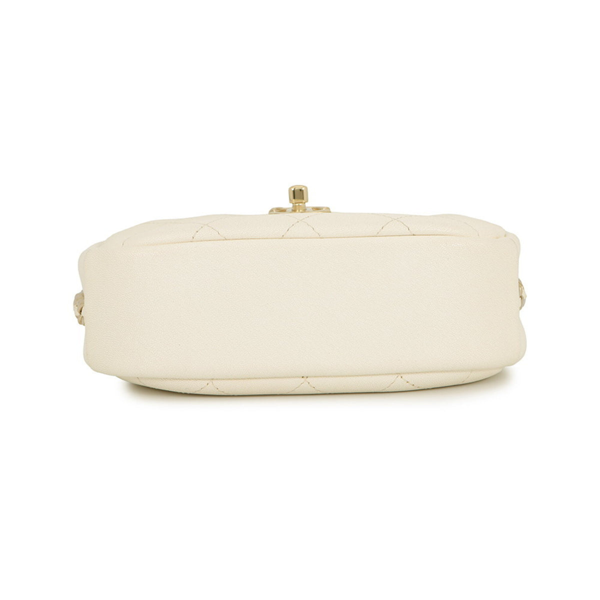 Chanel Ivory Leather Handbag Shoulder Bag (Pre-Owned)