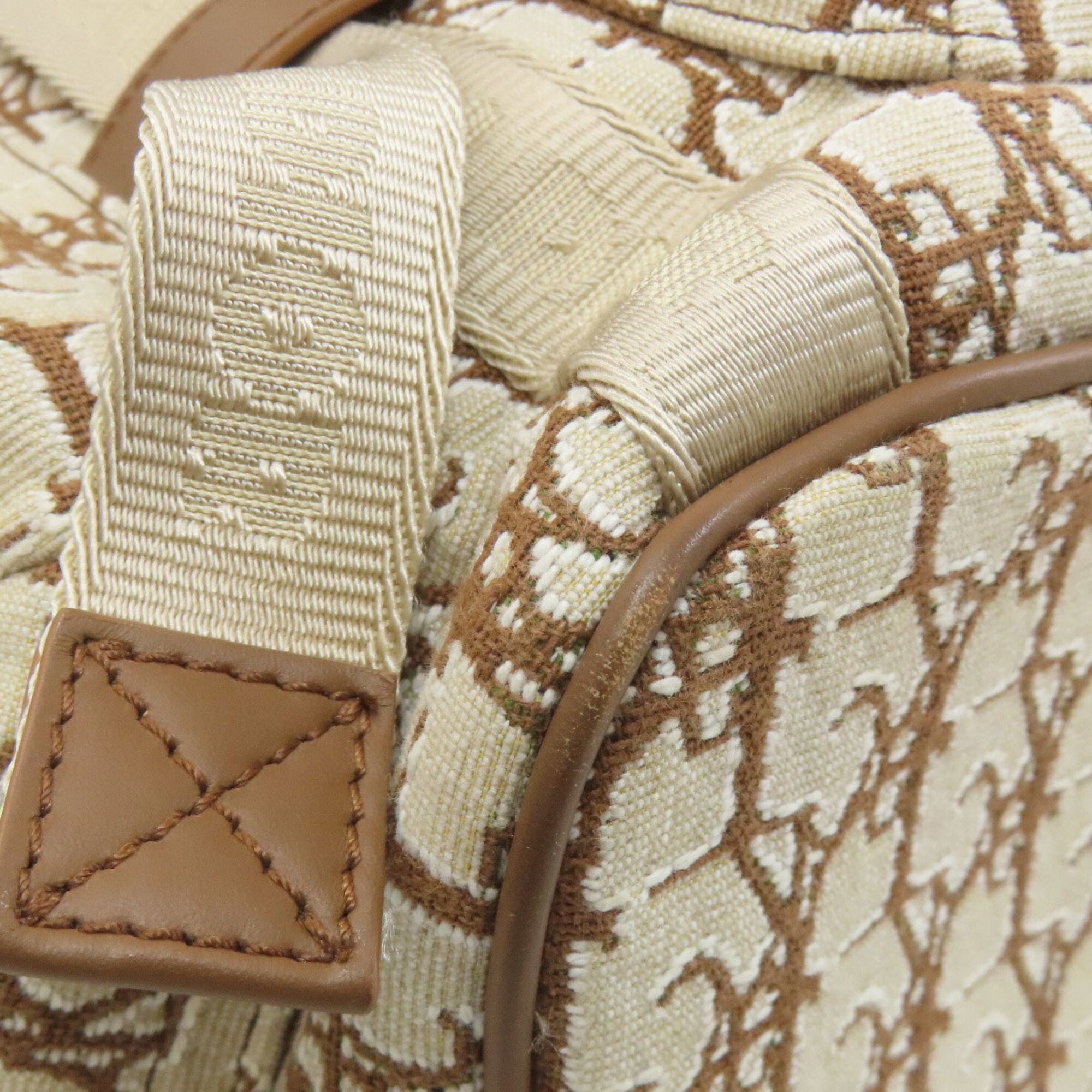 Christian Dior Brown Canvas Backpack (Pre-Owned)