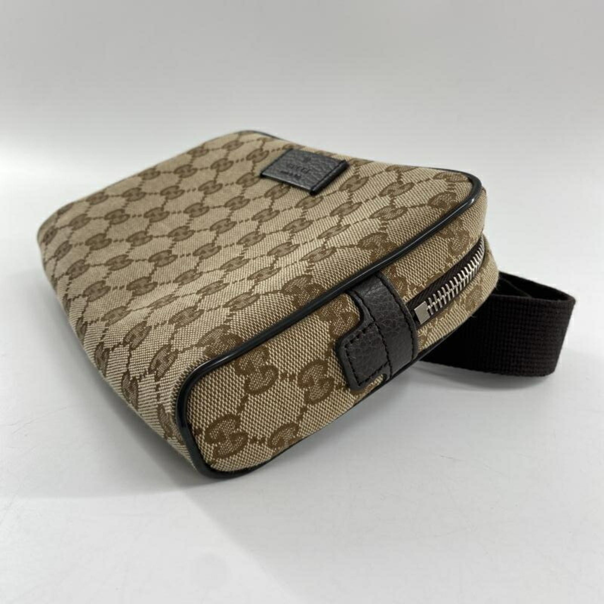 Gucci Gg Canvas Brown Gg Canvas Sling Bag (Pre-Owned)