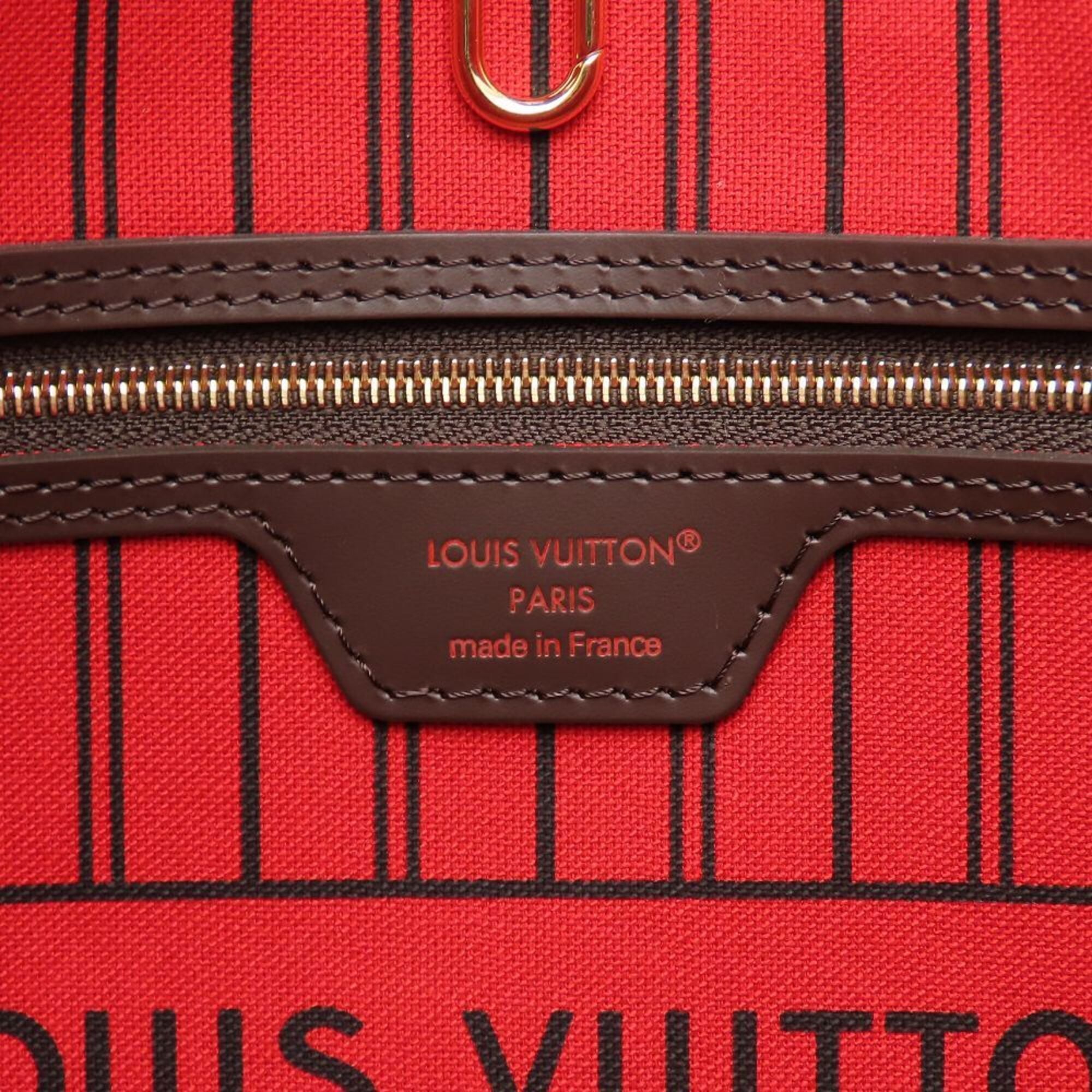 Louis Vuitton Ebene Damier Canvas Pouch Tote Bag (Pre-Owned)