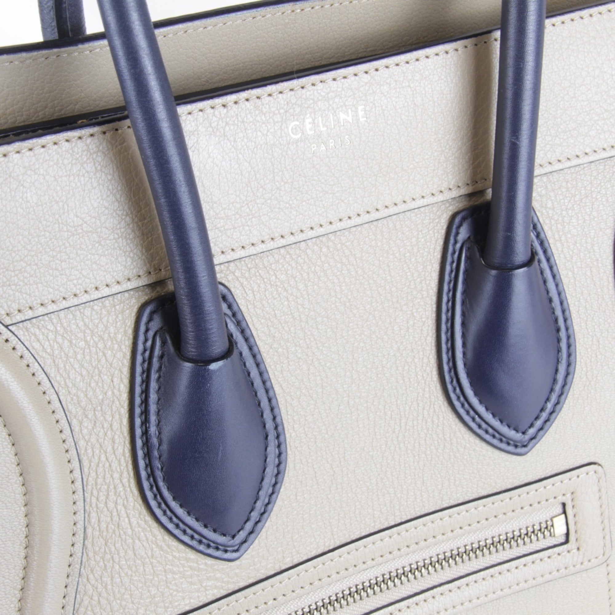 Celine Beige Leather Tote Bag (Pre-Owned)