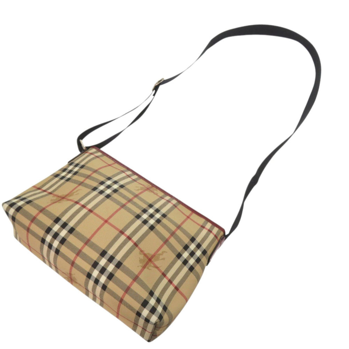 Burberry Beige Coated Canvas Shoulder Bag (Pre-Owned)