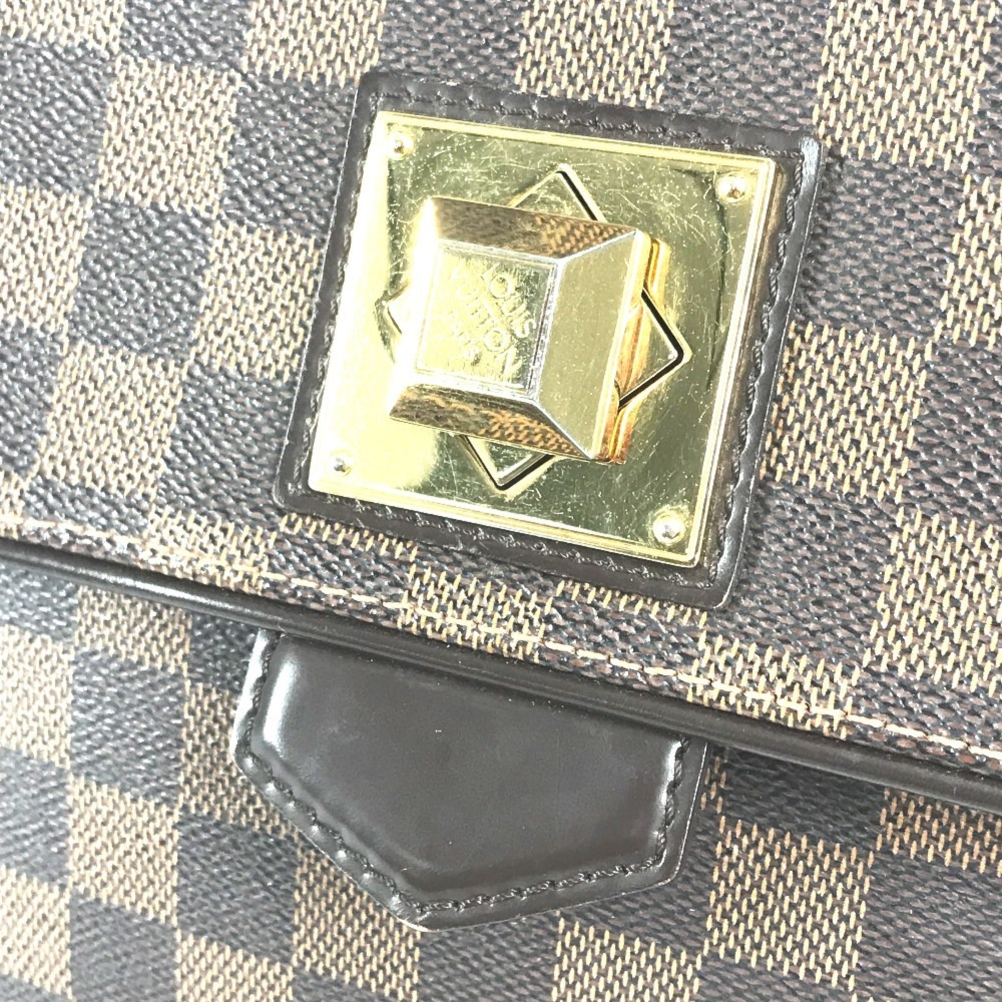 Louis Vuitton Brown Damier Canvas Ebene Damier Canvas Handbag Shoulder Bag (Pre-Owned)