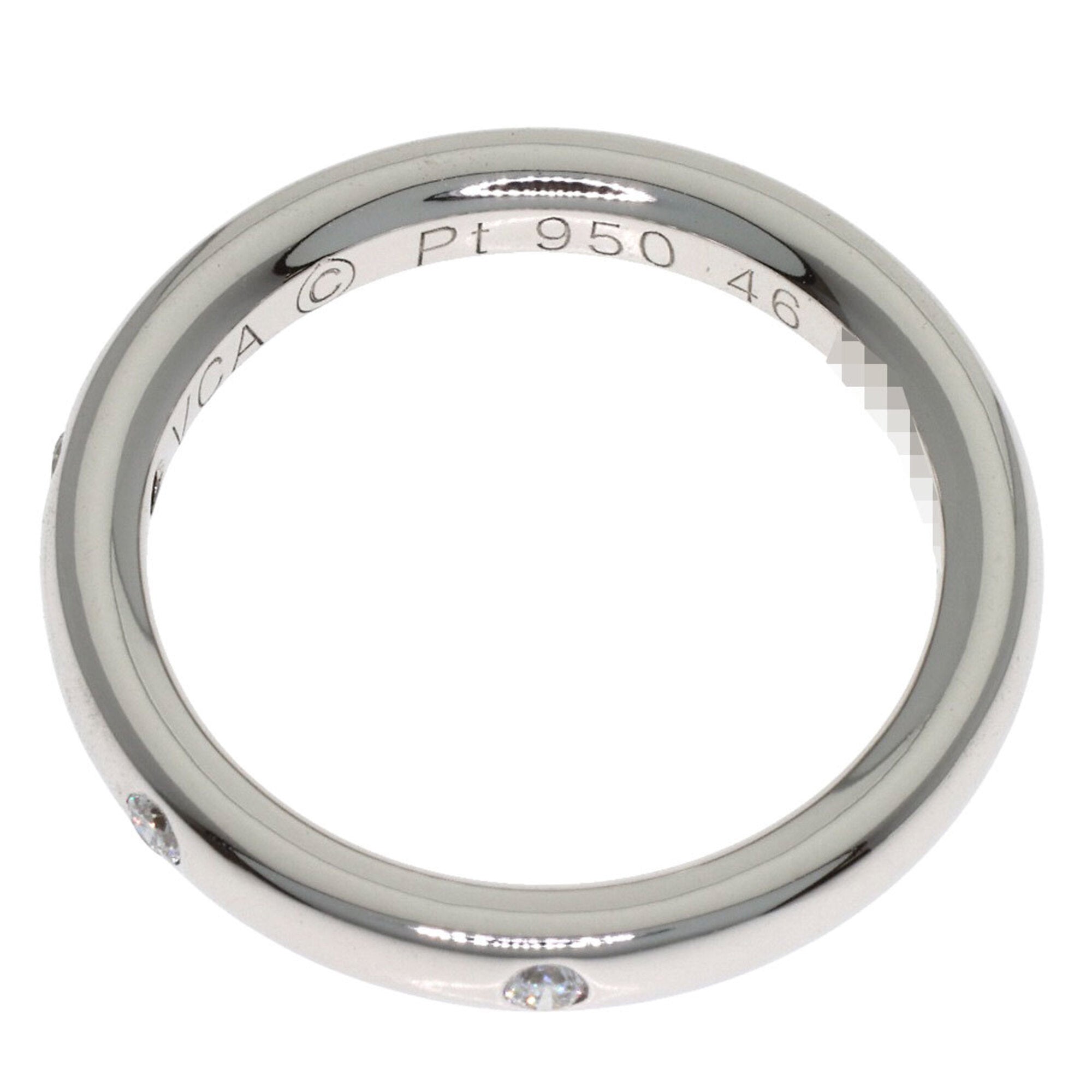 Van Cleef & Arpels Platinum 950 Band Ring (Pre-Owned)