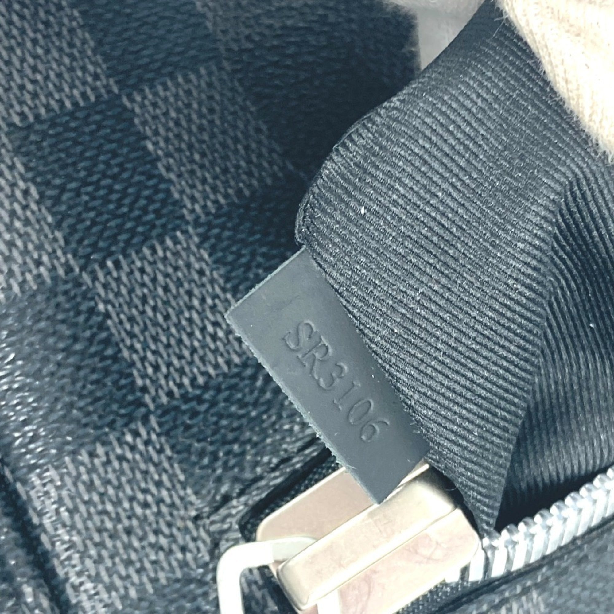 Louis Vuitton Black Damier Graphite Handbag Tote Bag (Pre-Owned)