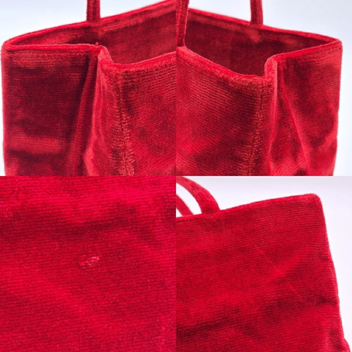 Fendi Red Color Leather Shoulder Bag Tote Bag (Pre-Owned)