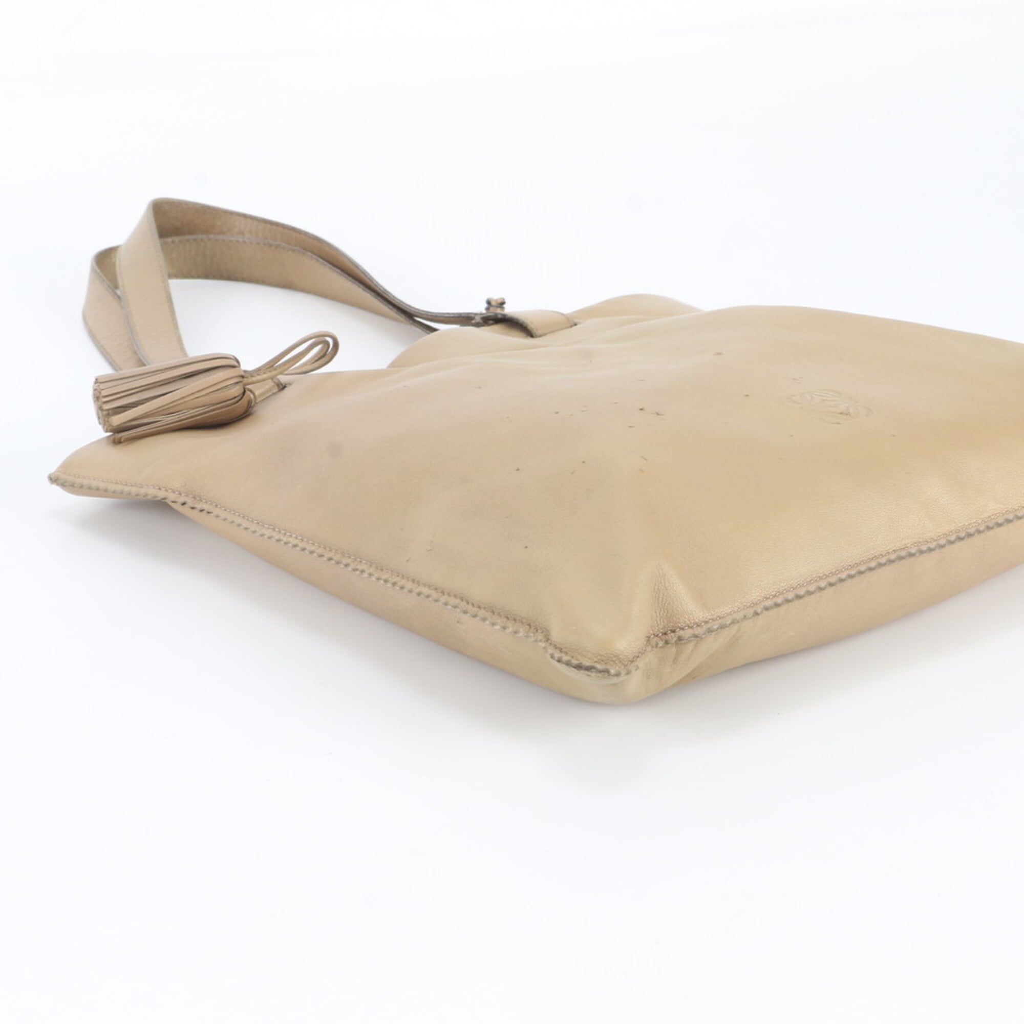 Loewe Brown Leather Handbag Shoulder Bag Tote Bag (Pre-Owned)