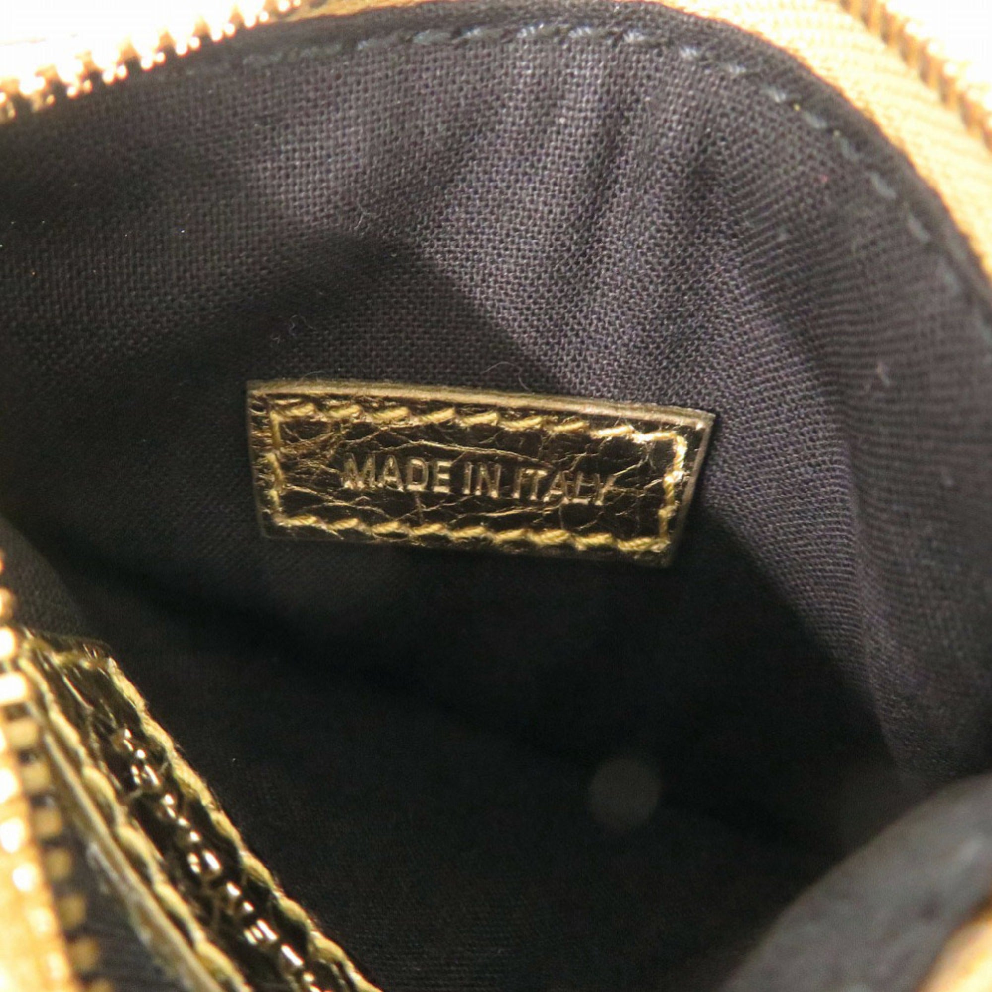 Balenciaga Gold Leather Coin Purse/Coin Case (Pre-Owned)