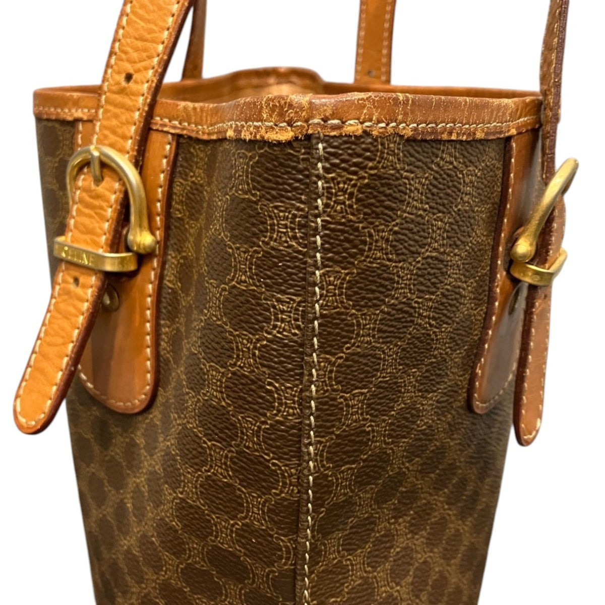 Celine Brown Pvc Tote Bag (Pre-Owned)