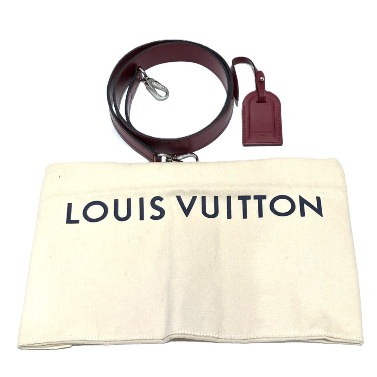 Louis Vuitton Castilian Red Leather Handbag (Pre-Owned)