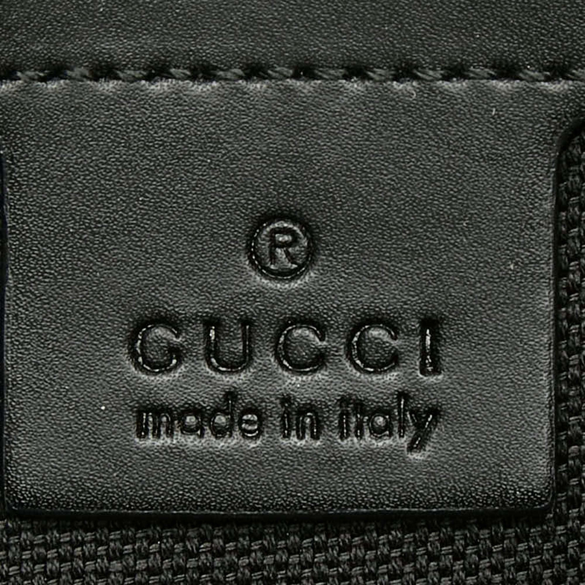 Gucci Black Pvc Leather Boston Bag Shoulder Bag (Pre-Owned)