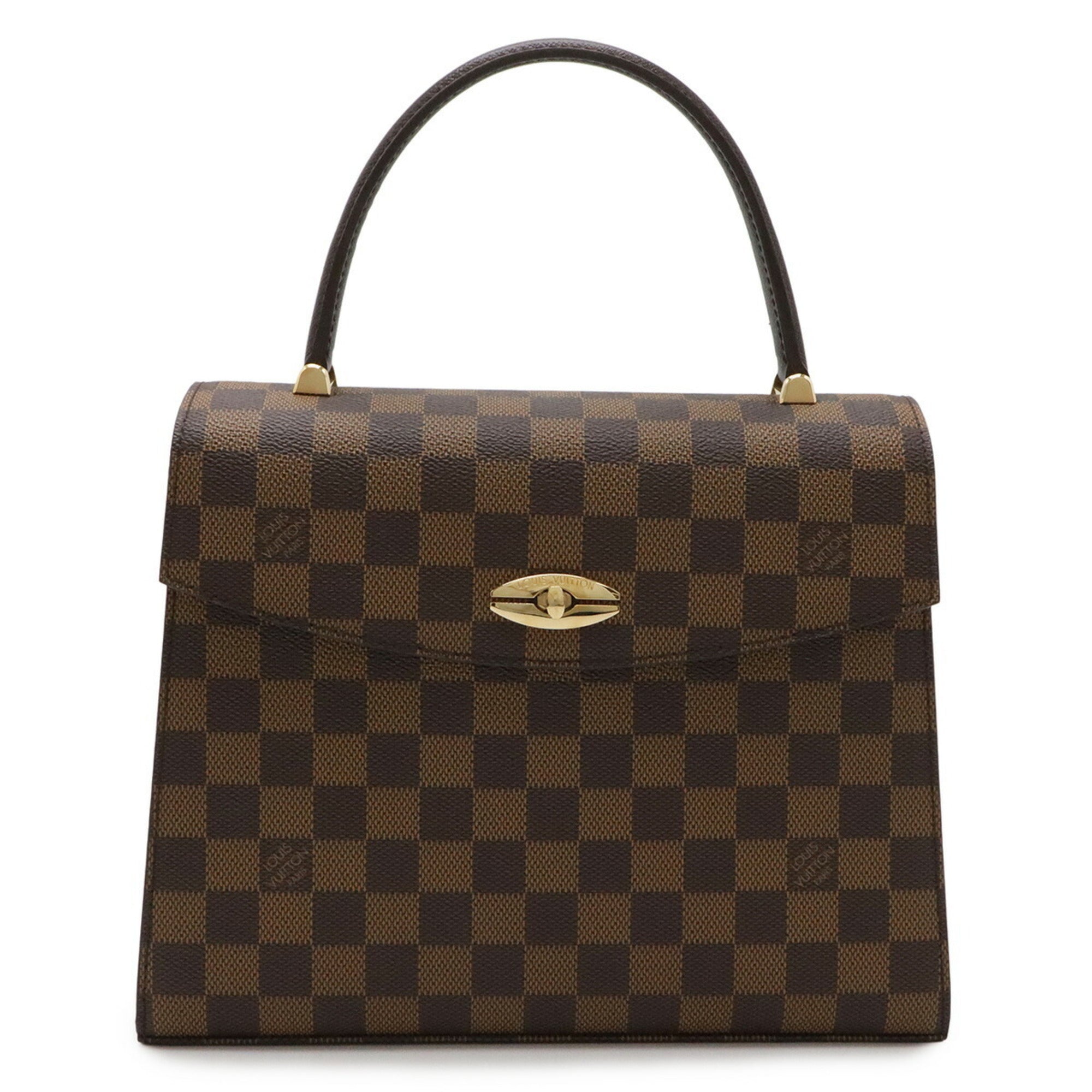 Louis Vuitton Brown Damier Canvas Galle Pvc Handbag (Pre-Owned)