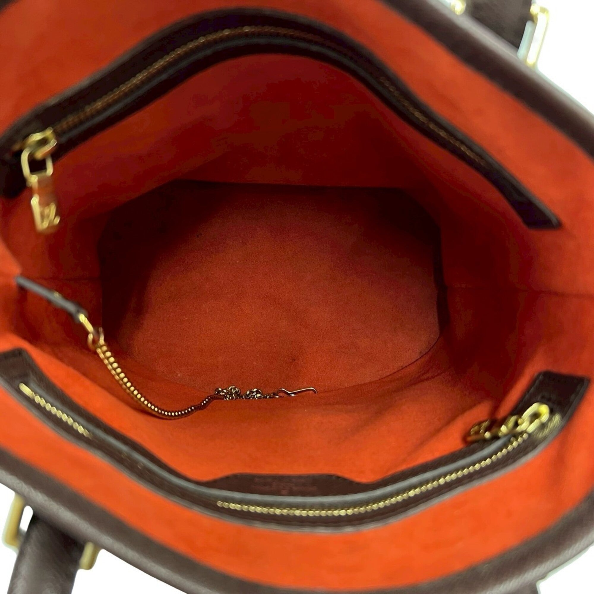 Louis Vuitton Brown Pvc Leather Handbag Shoulder Bag Tote Bag (Pre-Owned)