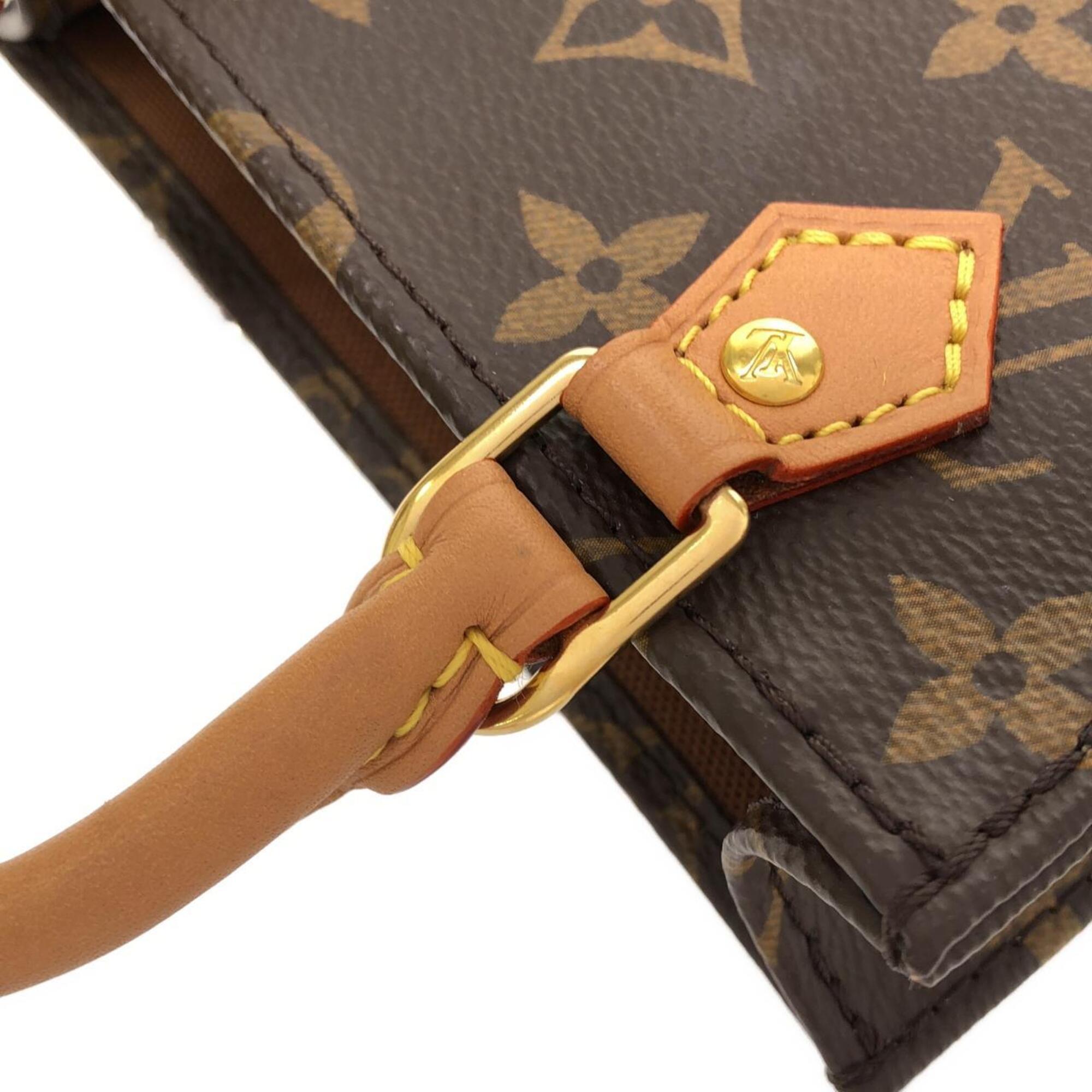Louis Vuitton Marron Coated Canvas Handbag (Pre-Owned)