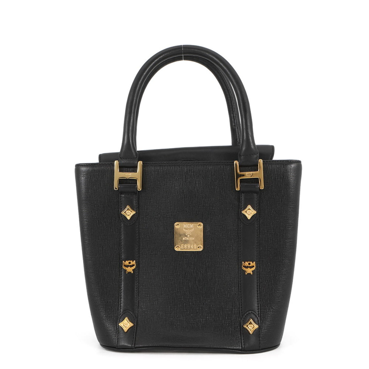 Mcm Black Leather Handbag (Pre-Owned)