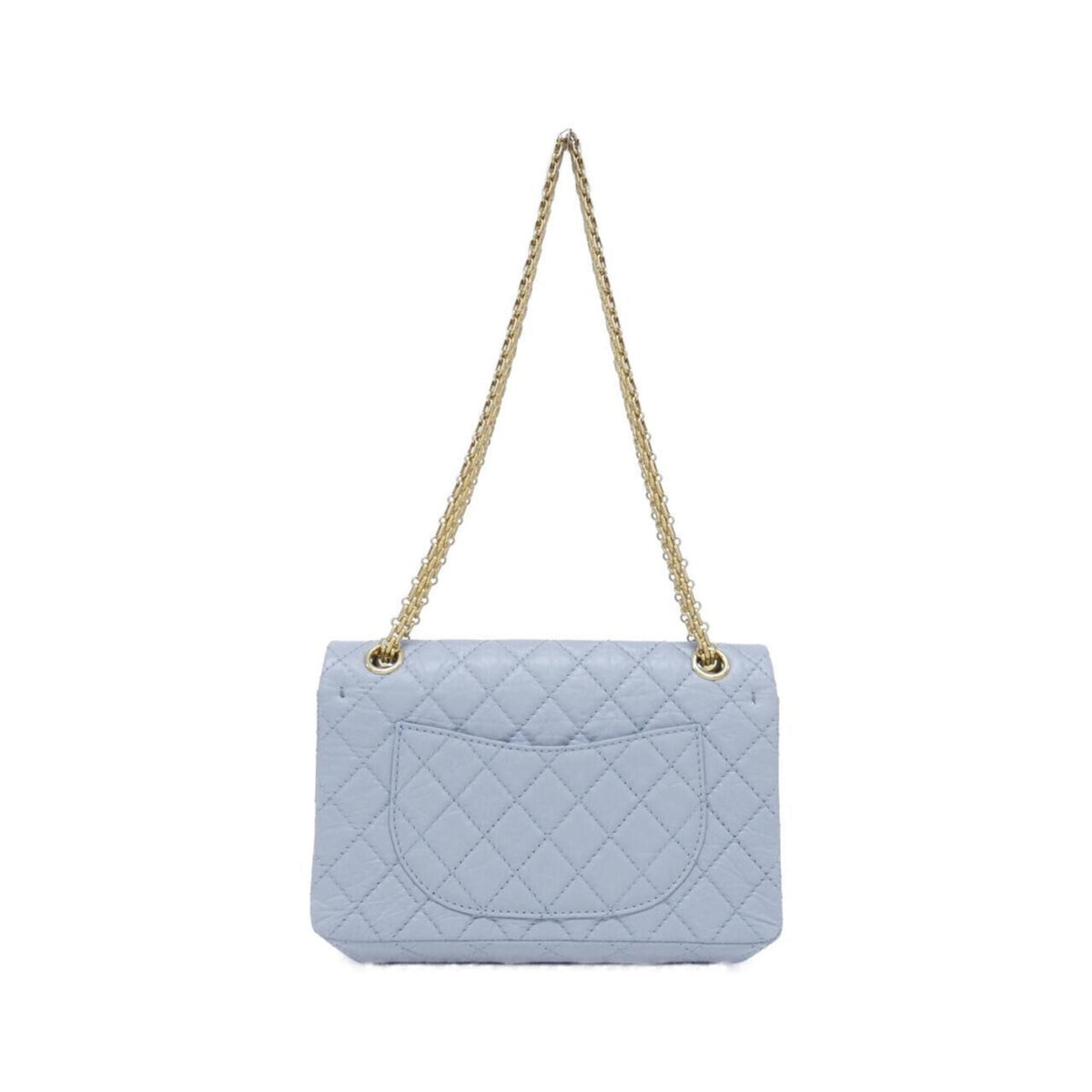 Chanel Light Blue Leather Shoulder Bag (Pre-Owned)