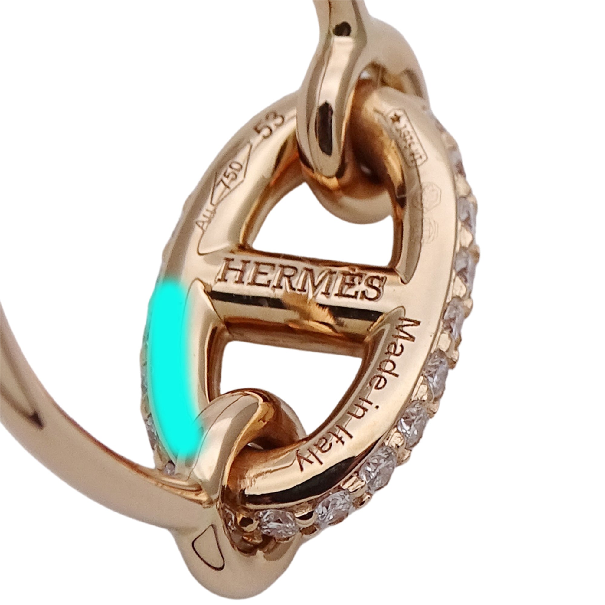 Hermes Pink Gold Pink Gold (18K) Band Ring (Pre-Owned)