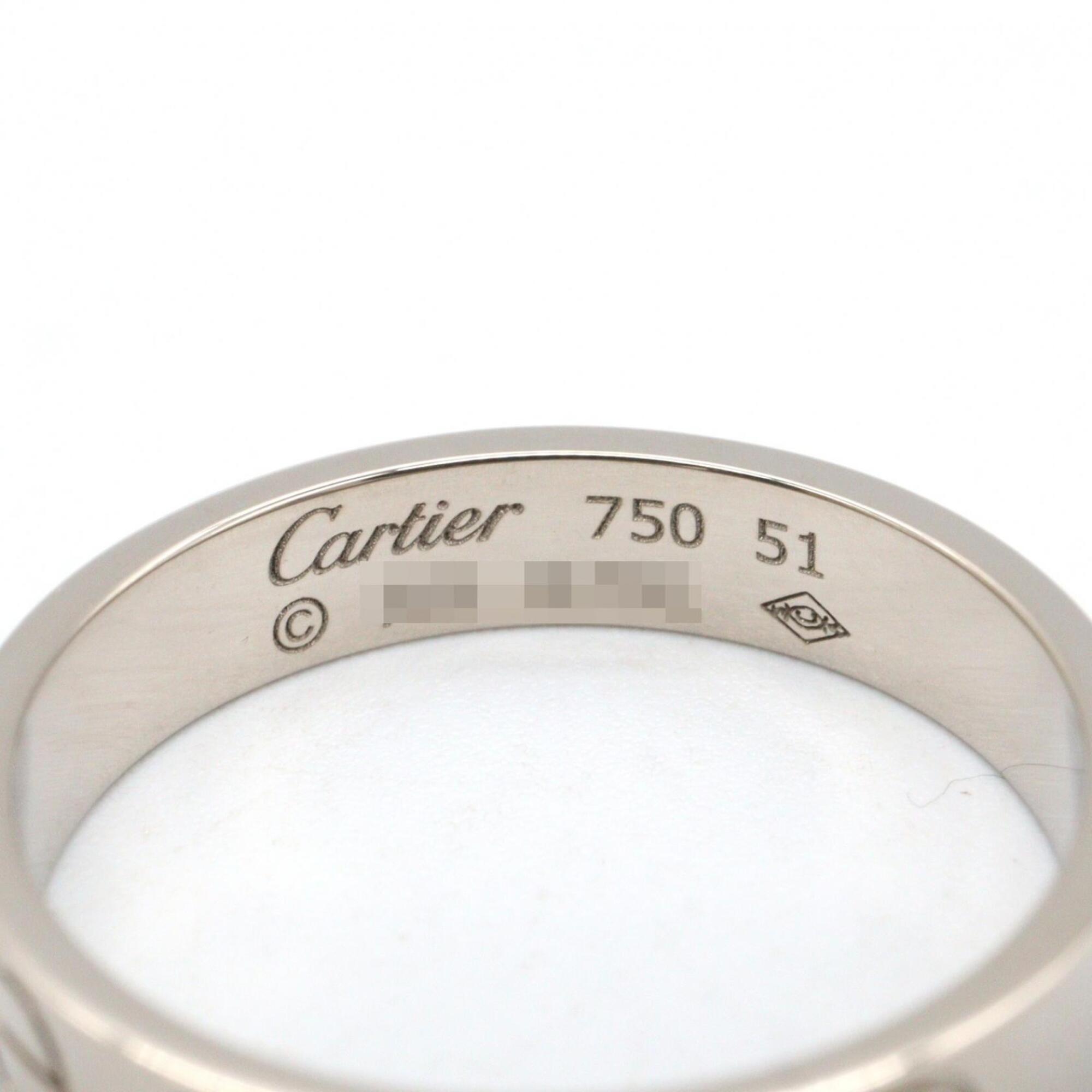 Cartier Silver White Gold (18K) Band Ring (Pre-Owned)