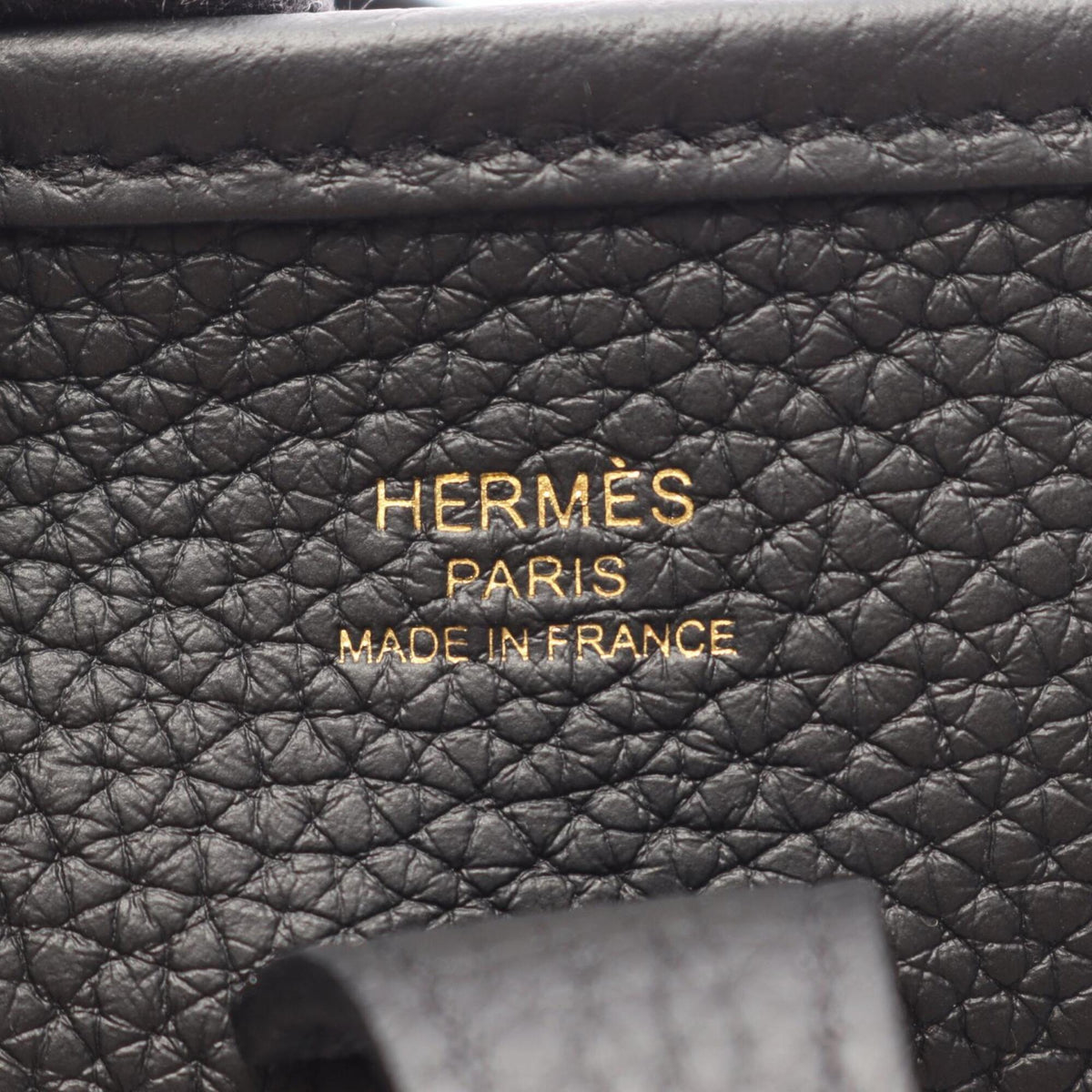 Hermes Black Taurillon Clemence Leather Handbag Shoulder Bag (Pre-Owned)