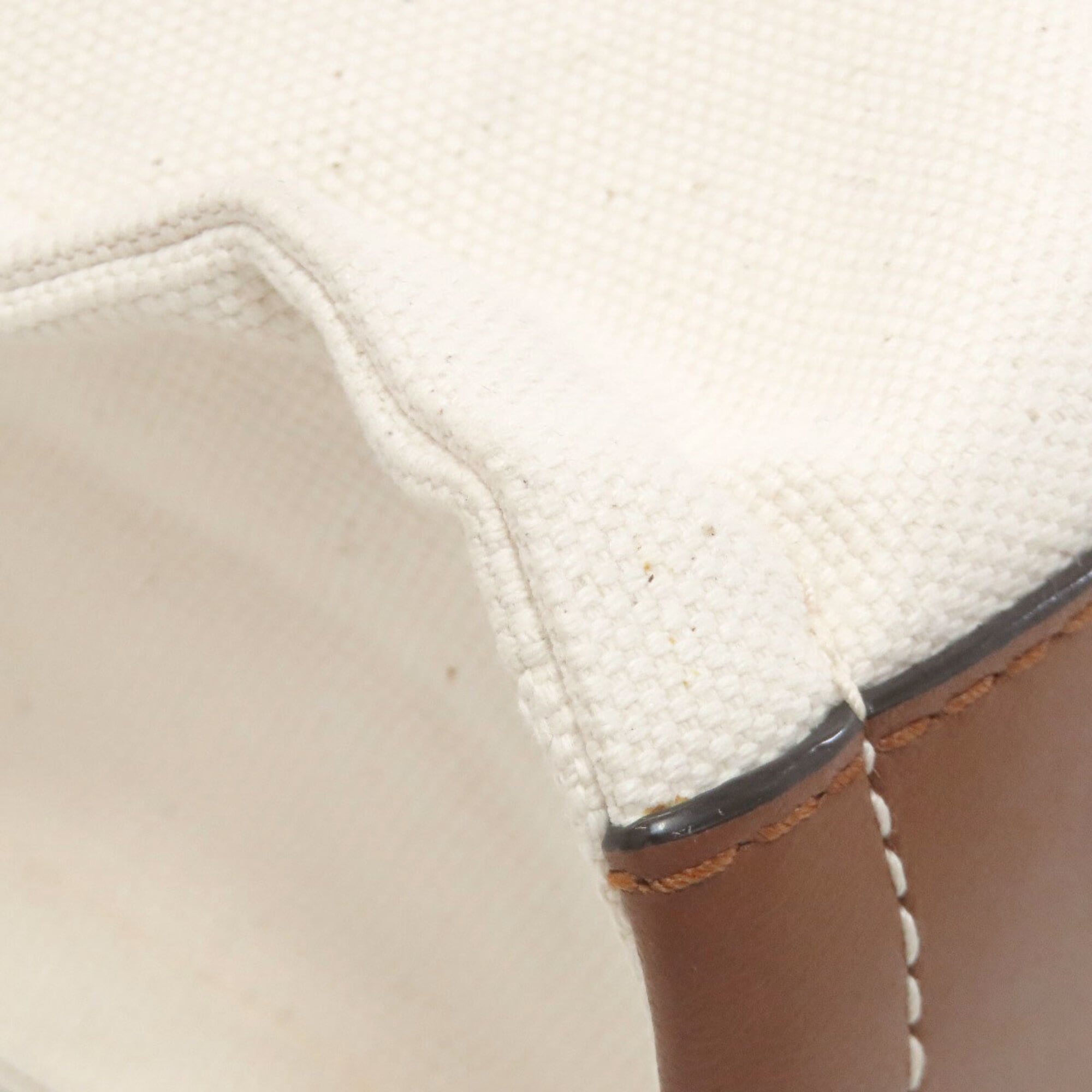 Jimmy Choo Beige Canvas Tote Bag (Pre-Owned)