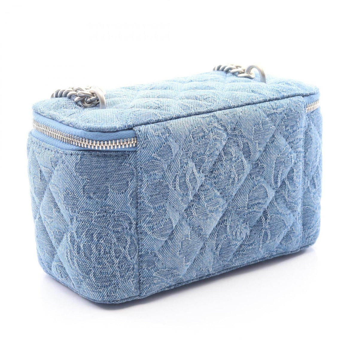 Chanel Blue Denim Handbag Shoulder Bag (Pre-Owned)